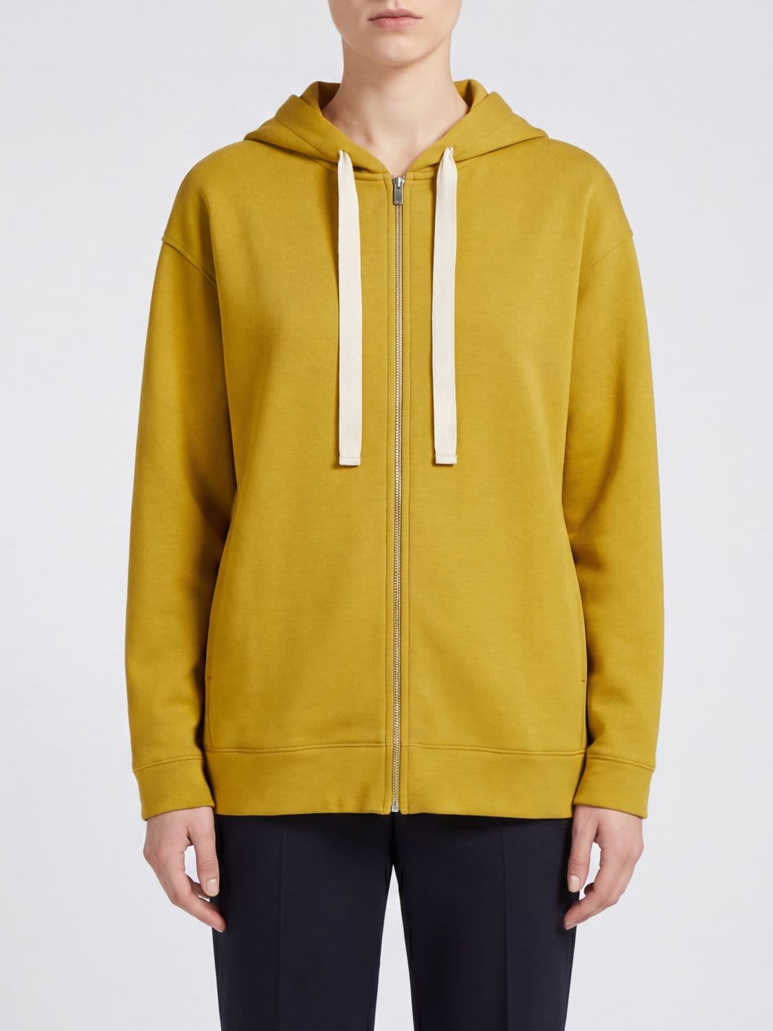 Max Mara Doria Embroidered-Logo Cotton-Blend Hoodie