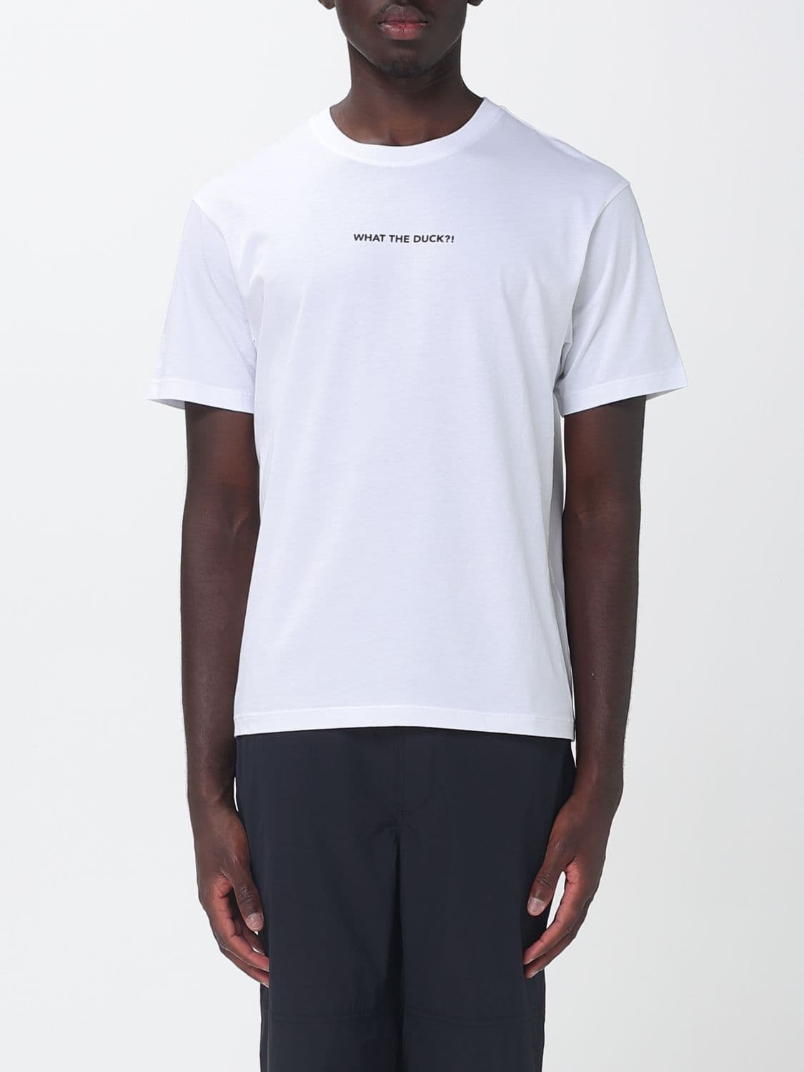 Save The Duck Pure Cotton Crewneck T-shirt with Graphic Slogan Print by
