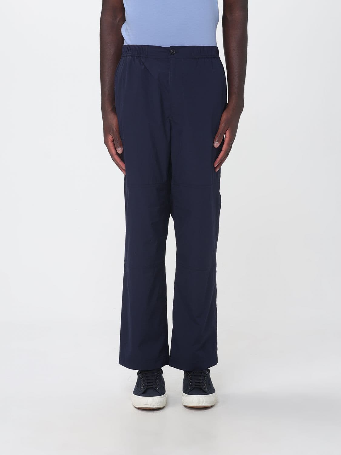 Save The Duck Slim Fit Stretch Technical Fabric Trousers with Elasticated Waist by