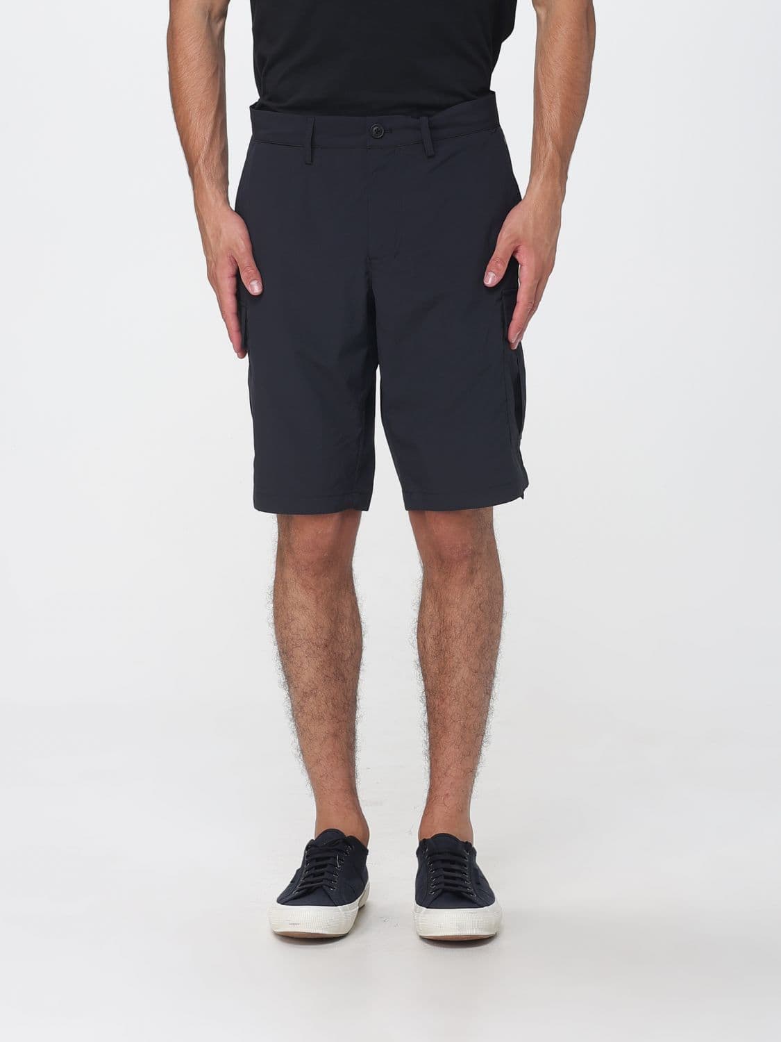 Save The Duck Technical Stretch Fabric Cargo Shorts with Belt Loops by