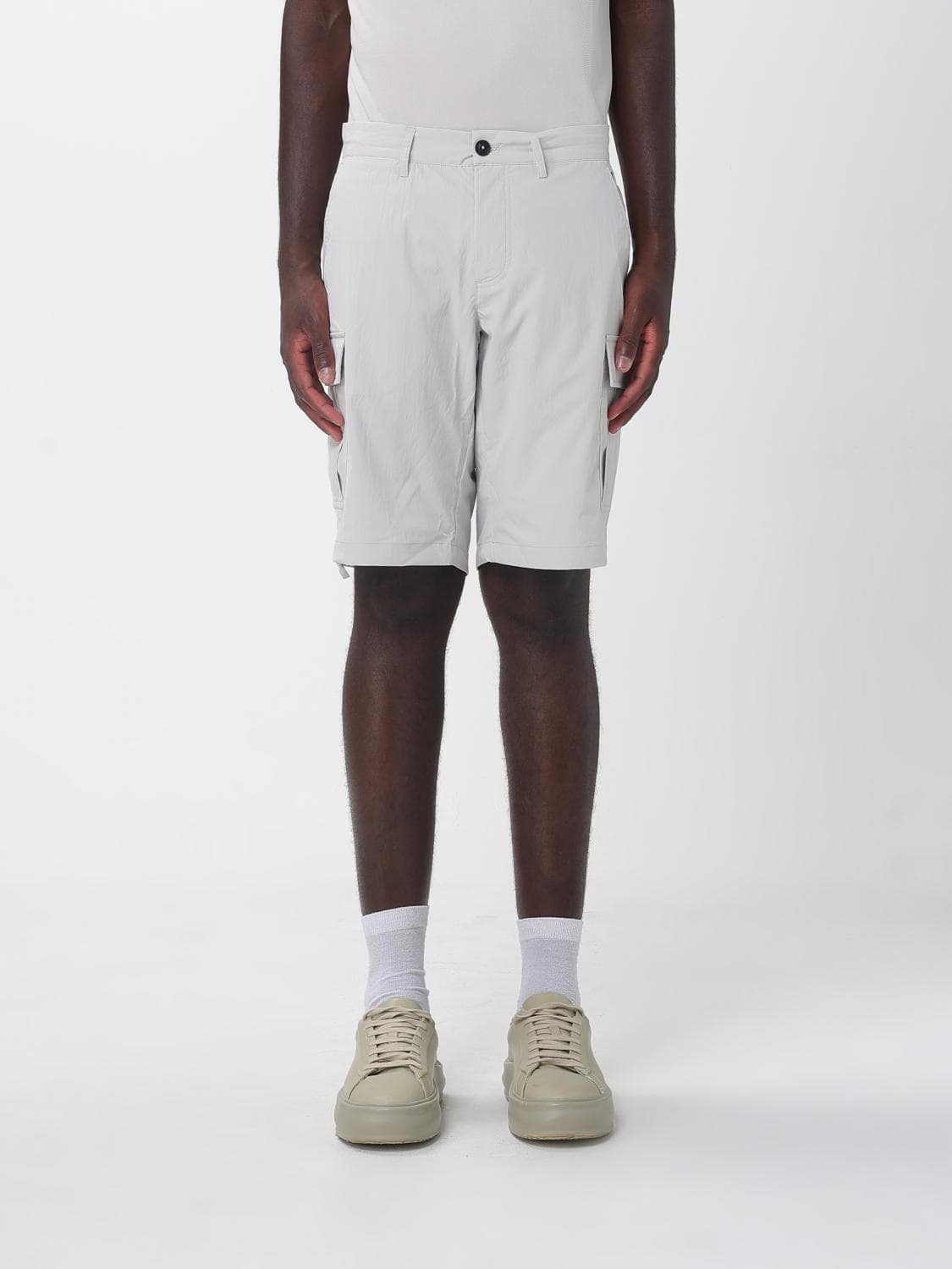 Save The Duck Technical Stretch Fabric Cargo Shorts with Belt Loops by