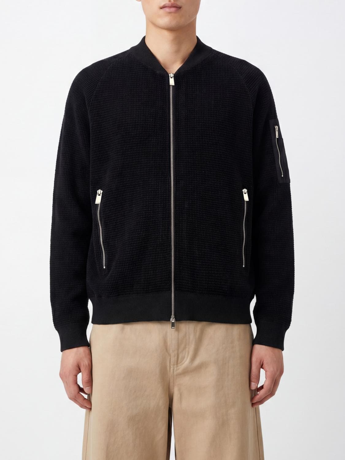 Tatras Cotton-Blend Bomber Jacket with Zip Closure and Dropped Shoulders