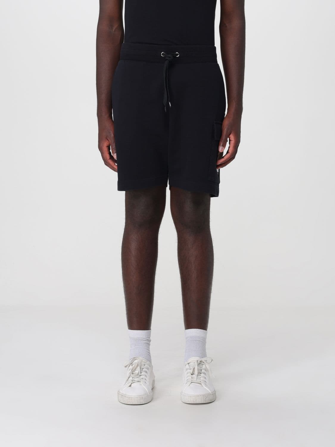 Moschino Cotton Sport Shorts with Elasticated Waistband and Drawstring