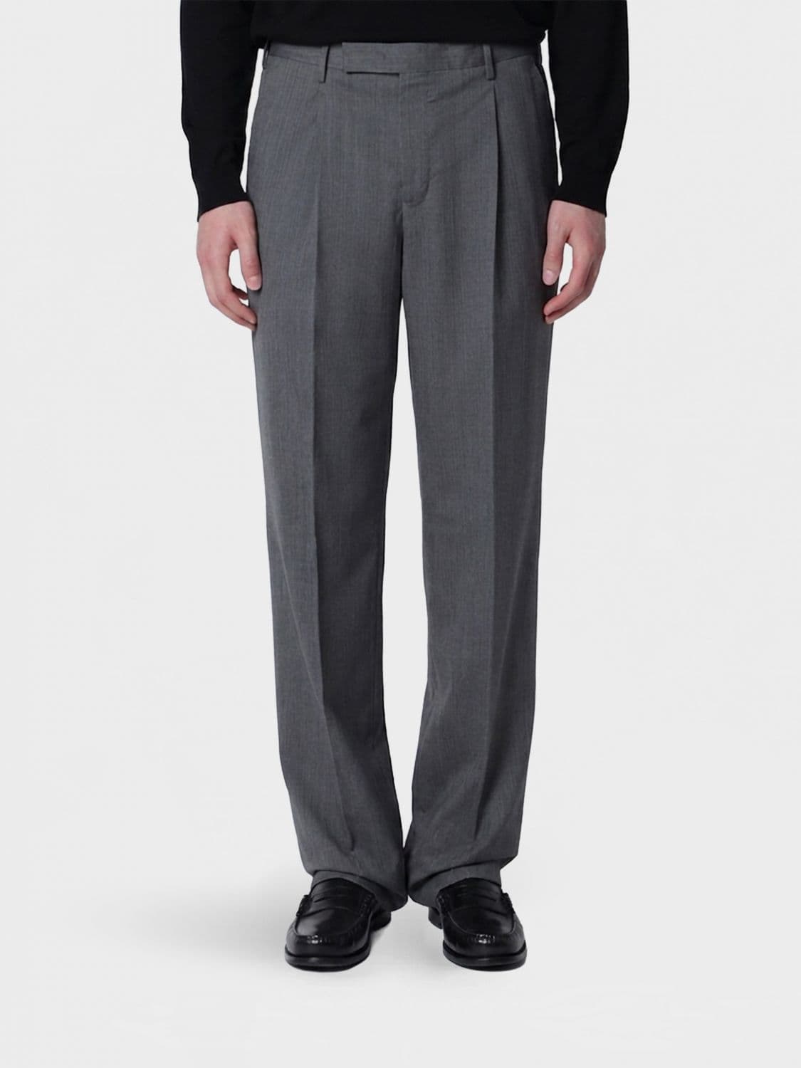 Pt Torino Wide-Leg Sartorial Trousers in Pure Virgin Wool