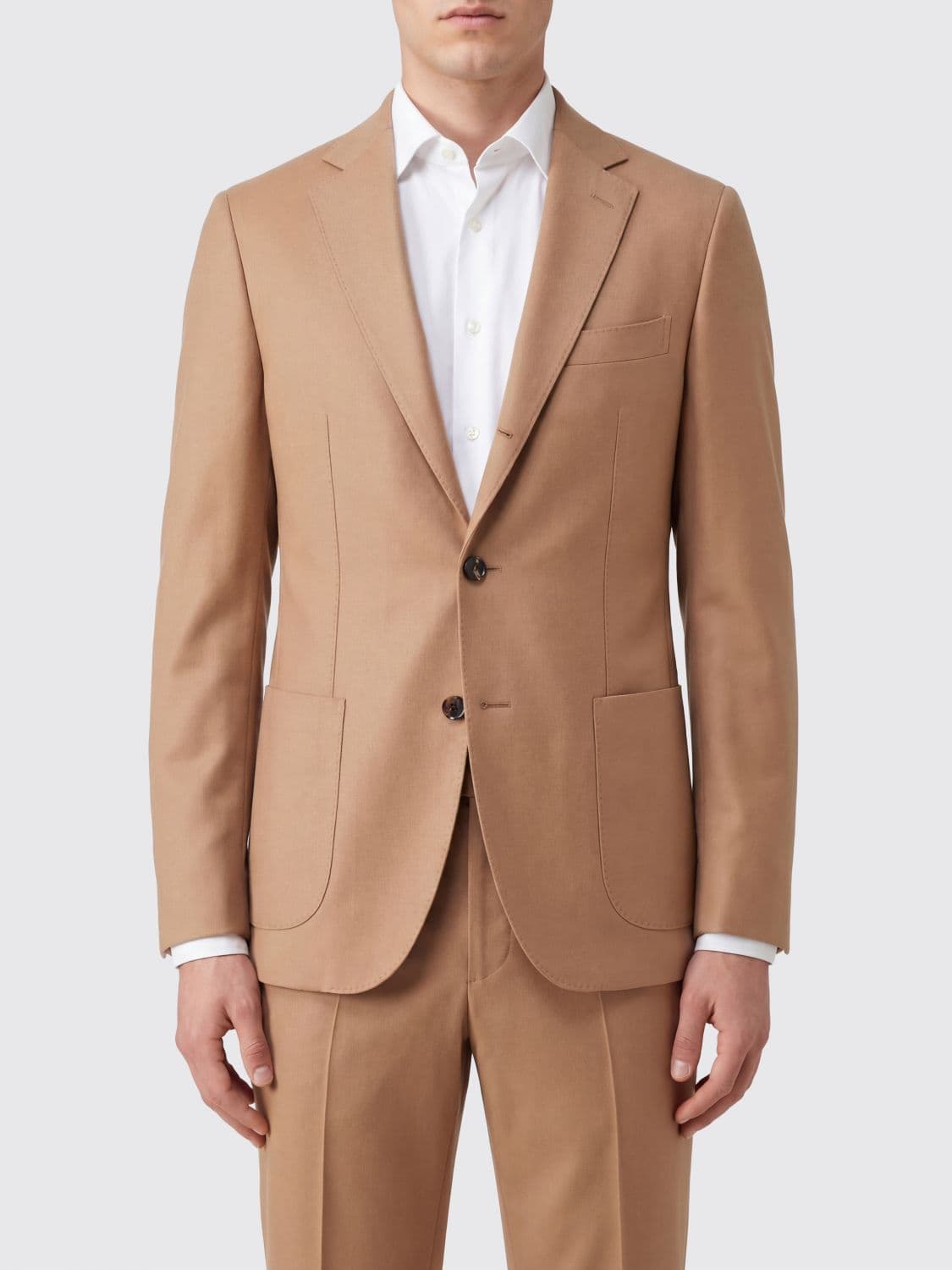 Sartorio Napoli Single-Breasted Cashmere and Silk Blazer with Peak Lapels