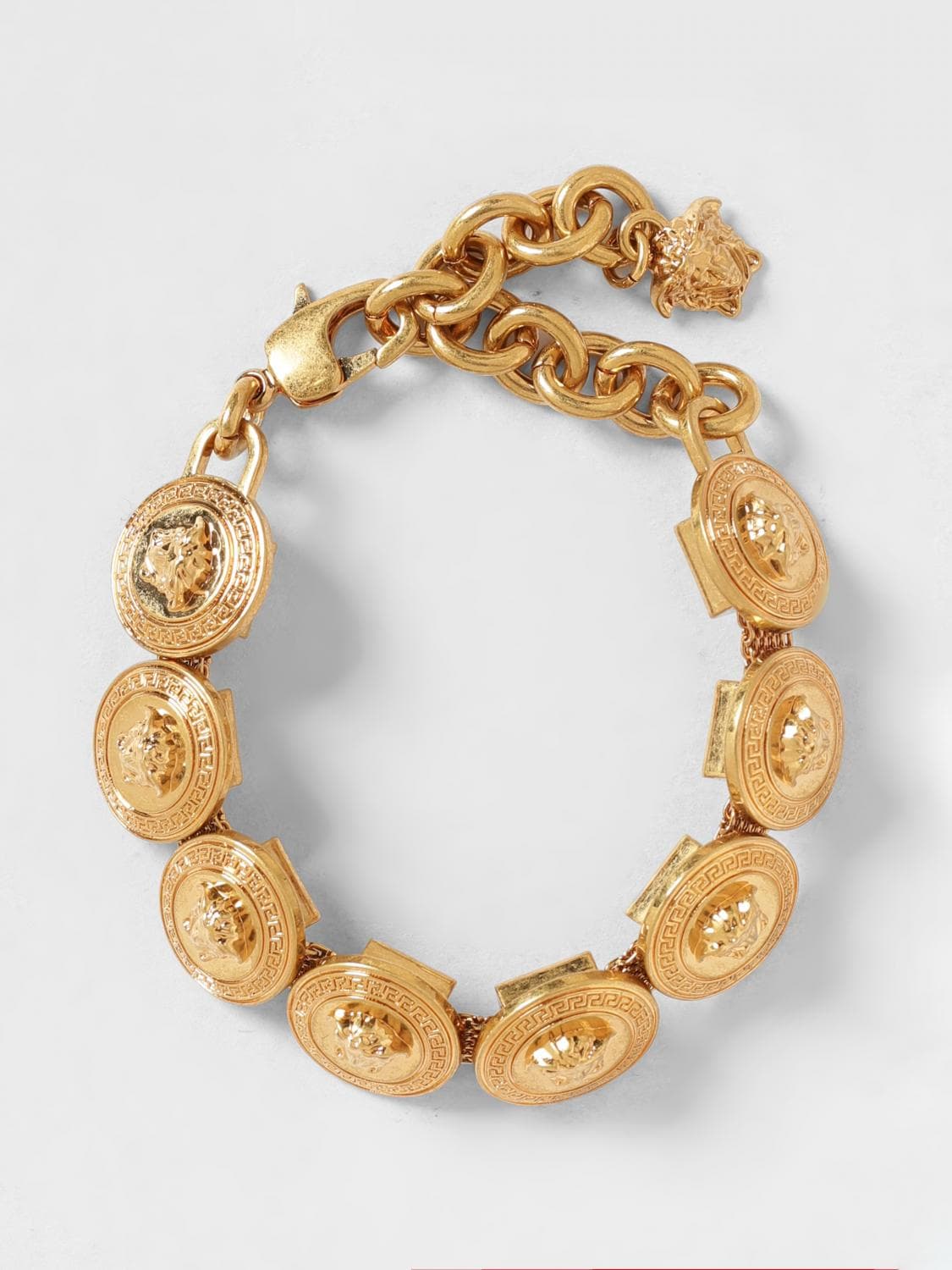Versace Adjustable Medusa Bracelet in Gold-Tone Metal · OS