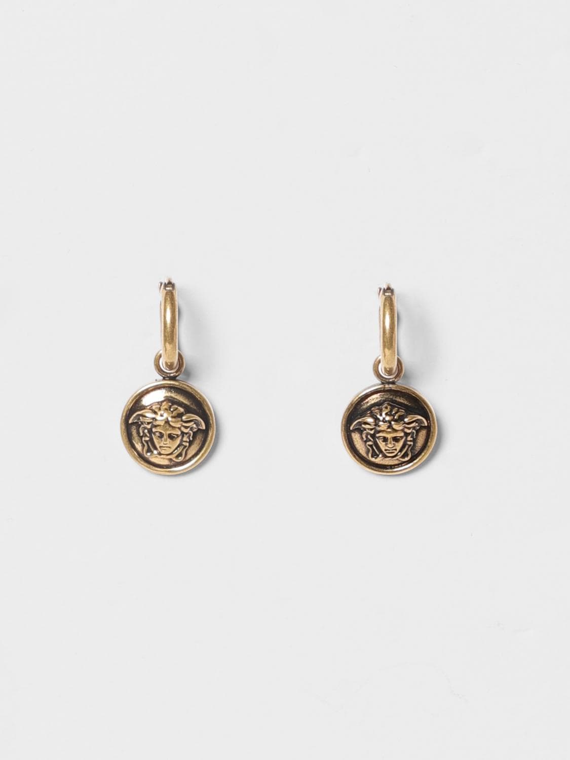 Versace Medusa Pendant Hook Earrings in Gold-Tone Metal · OS