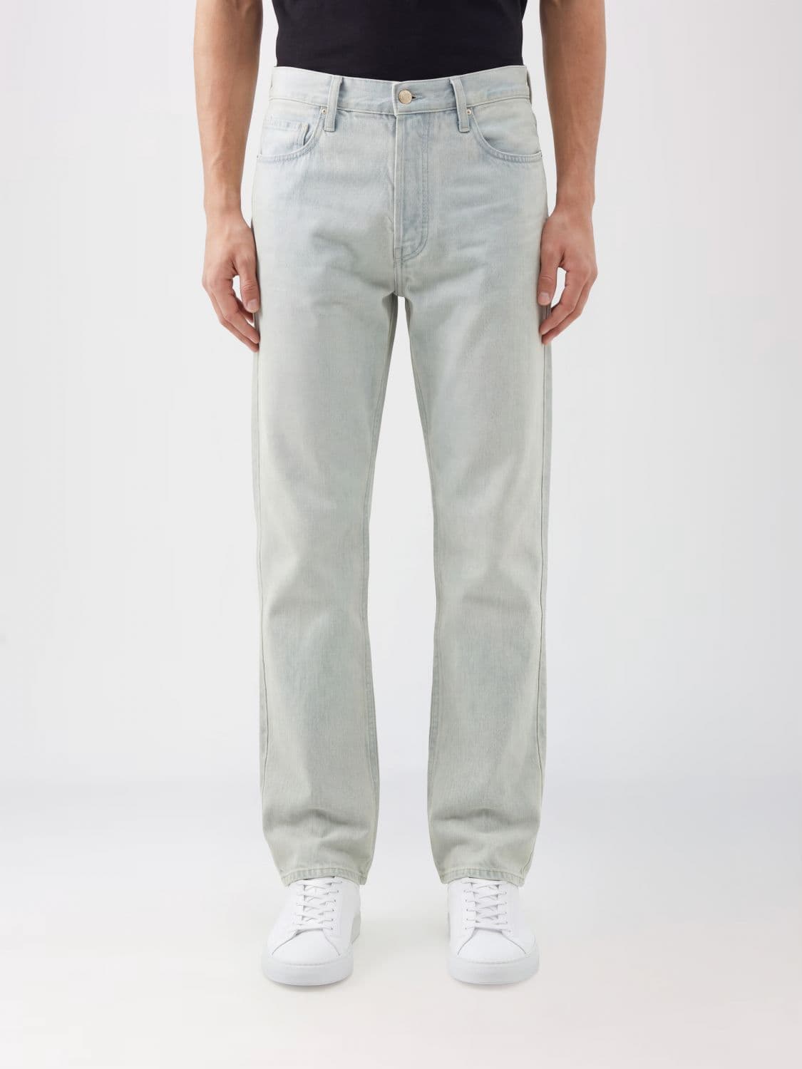 Fear Of God Mid-Rise Straight-Leg Cotton Denim Jeans with Five Pockets