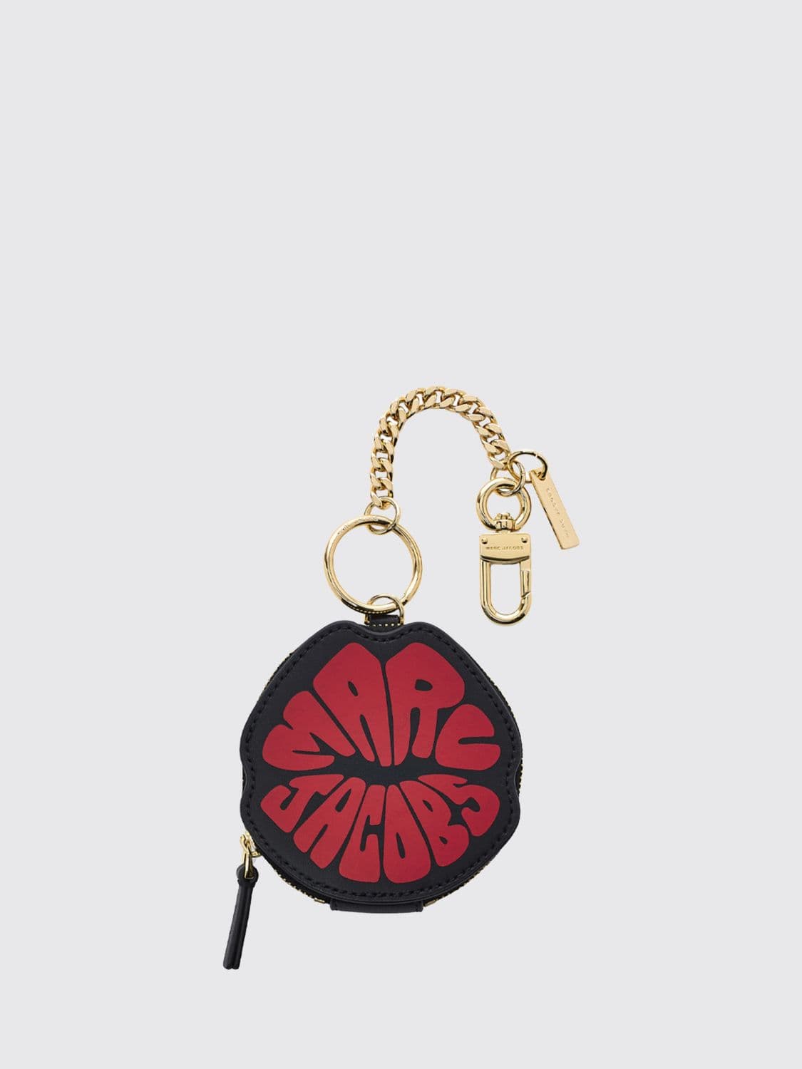 Marc Jacobs Keychain in Calfskin and Metal with Logo and Clasp · OS