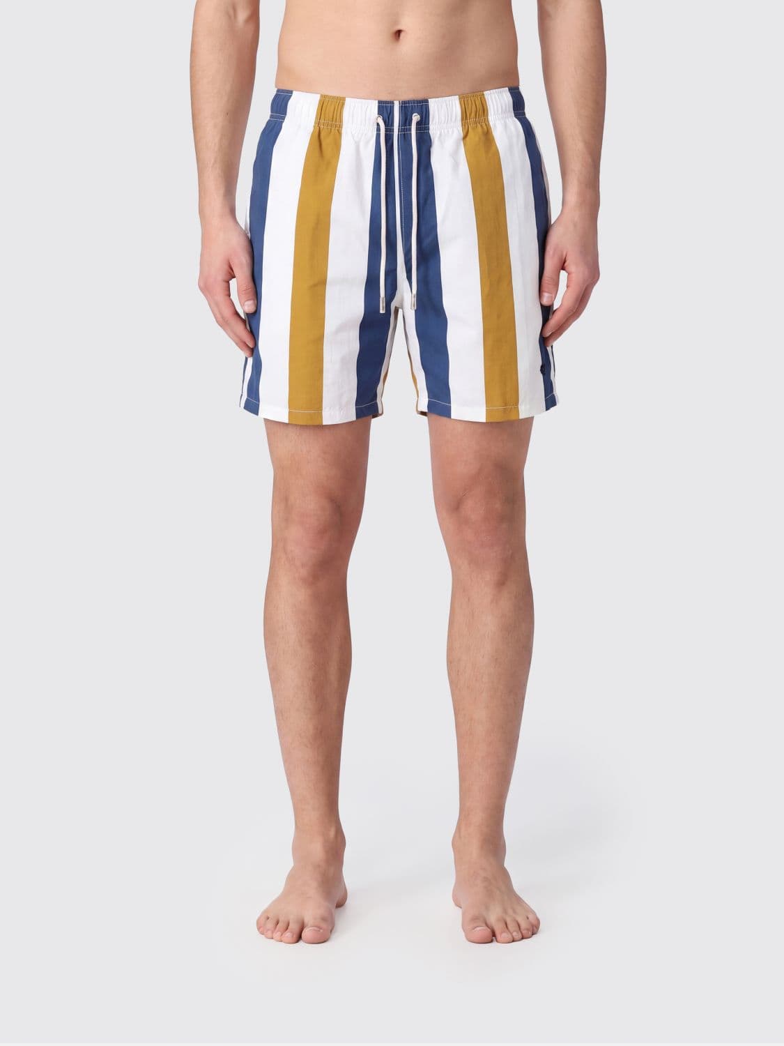 Gallo Striped Nylon Swim Shorts with Elasticated Waist