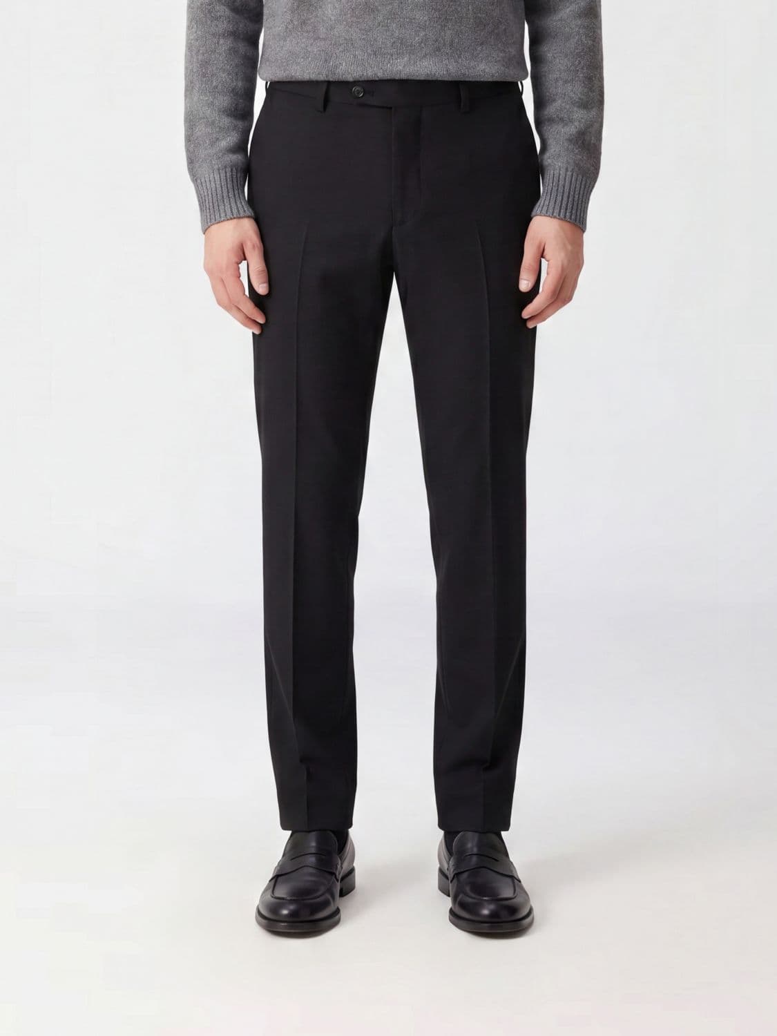 Pt Torino Slim Fit Tailored Trousers in Stretch Virgin Wool · 60