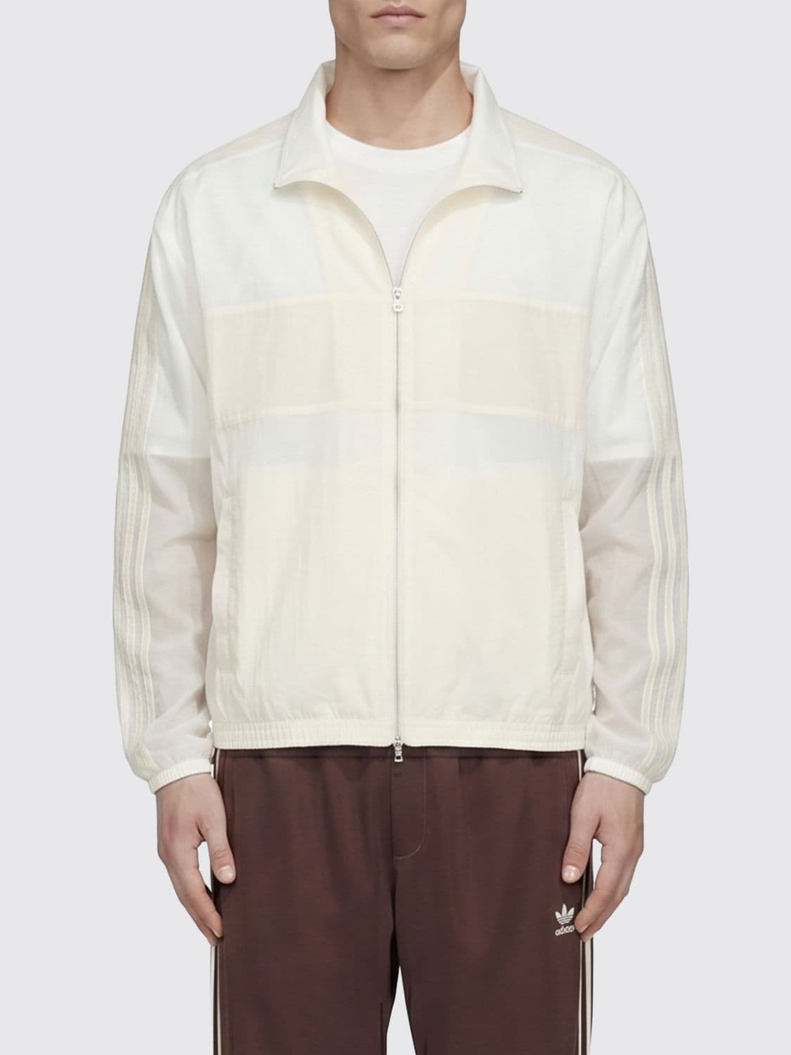 Adidas Originals By Wales Bonner Recycled Nylon Windbreaker Jacket with High Neck