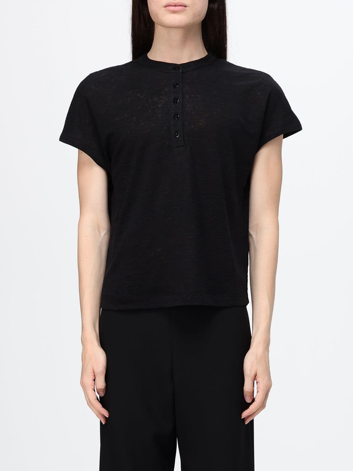 Kangra Crewneck Short-Sleeved T-Shirt in Pure Linen