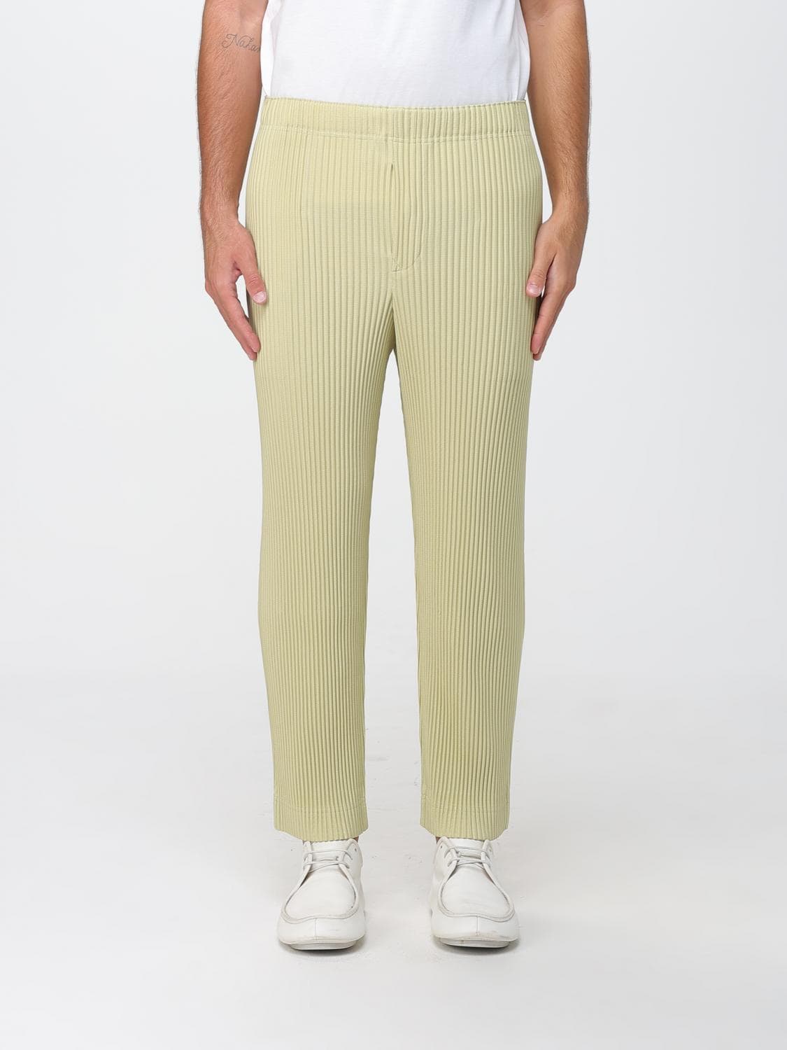 Homme Plisse' Issey Miyake Pleated Slim Fit Trousers with Elasticated Waist by Homme Plissé Issey Miyake · 2