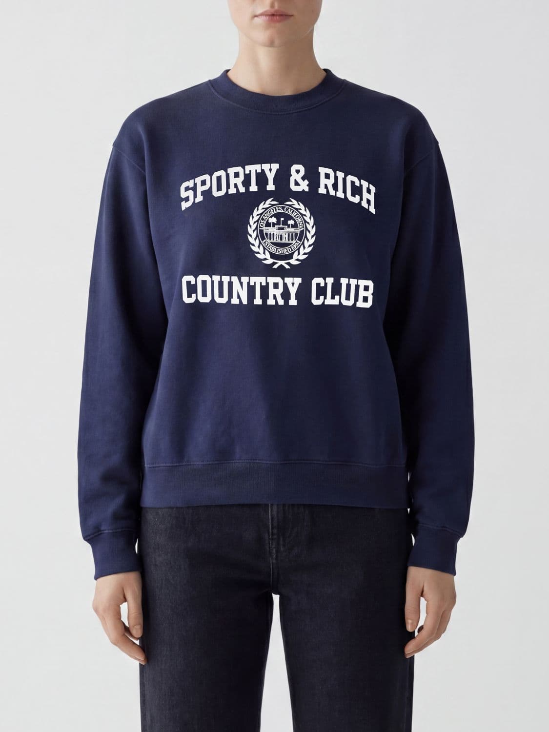 Sporty & Rich Sweatshirt Woman color Navy