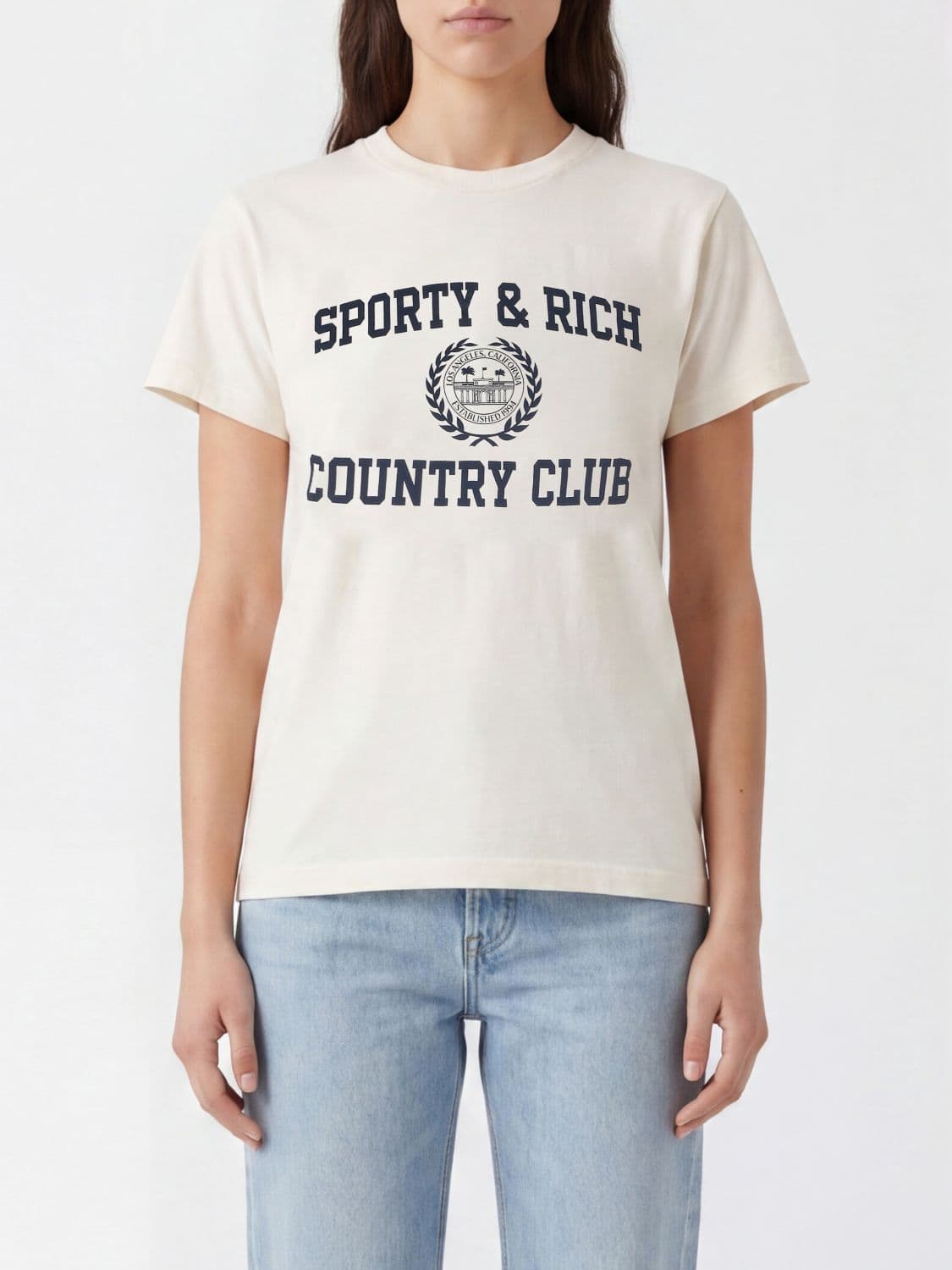 Sporty & Rich T-Shirt Woman color Ecru · S