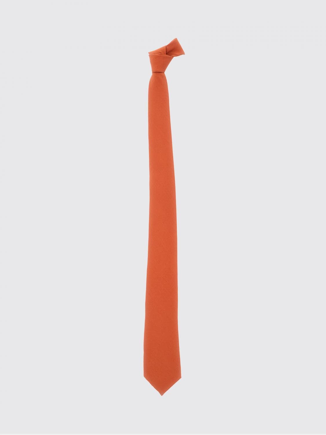 Saint Laurent Classic Pure Silk Tie with Logo Loop · L
