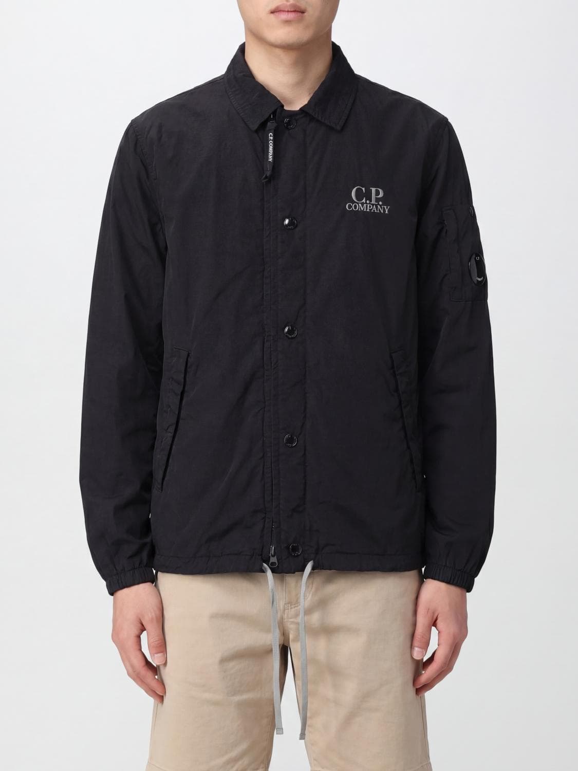 C.p. Company C. P. COMPANY Polyamide Shirt Jacket with Classic Collar and Drawstring · L
