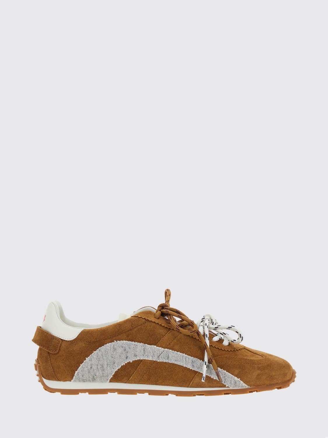 Dsquared2 Low Top Trainers in Smooth and Suede Leather with a Bicolour Design