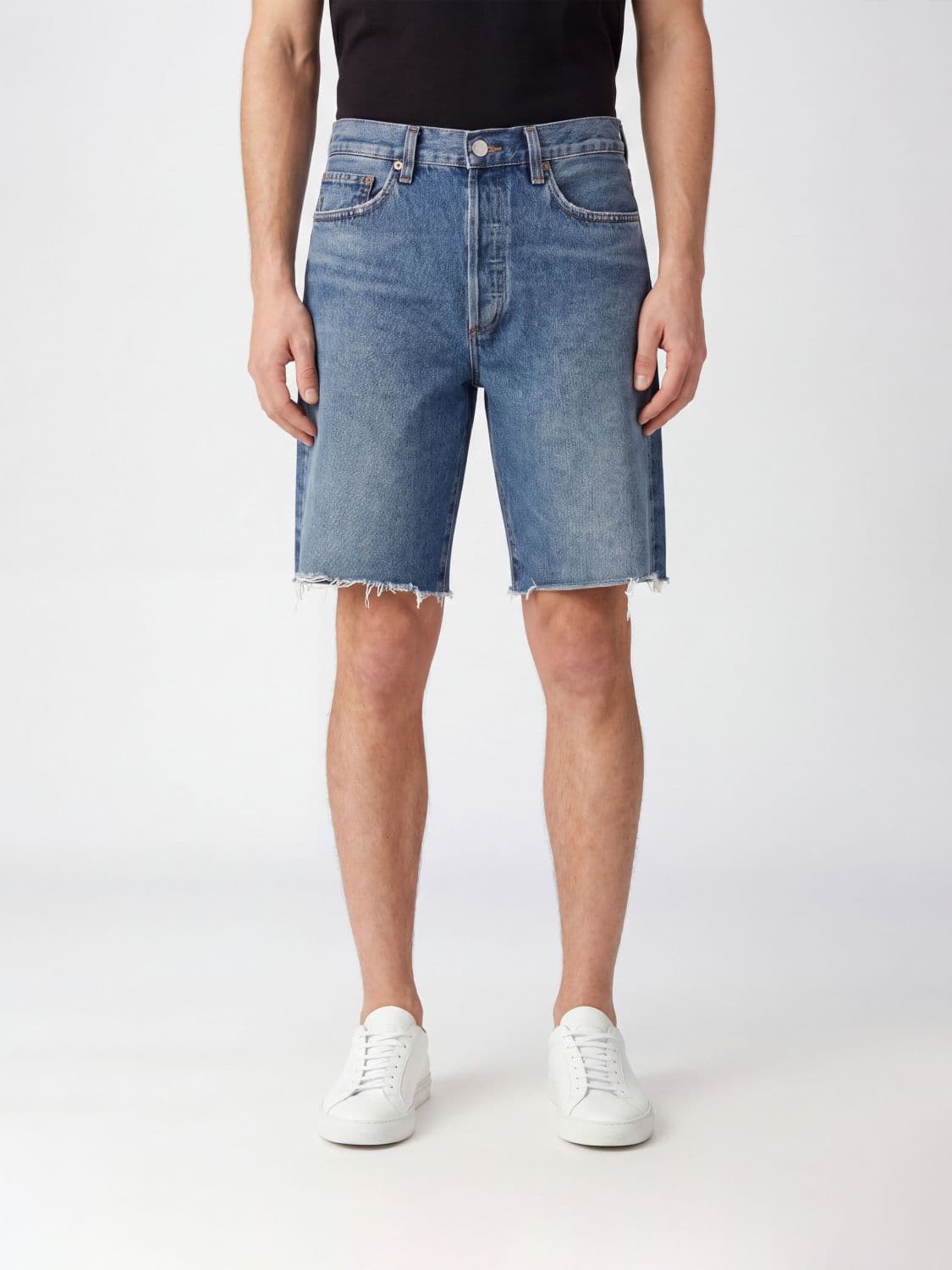 Agolde Shorts Men color Blue