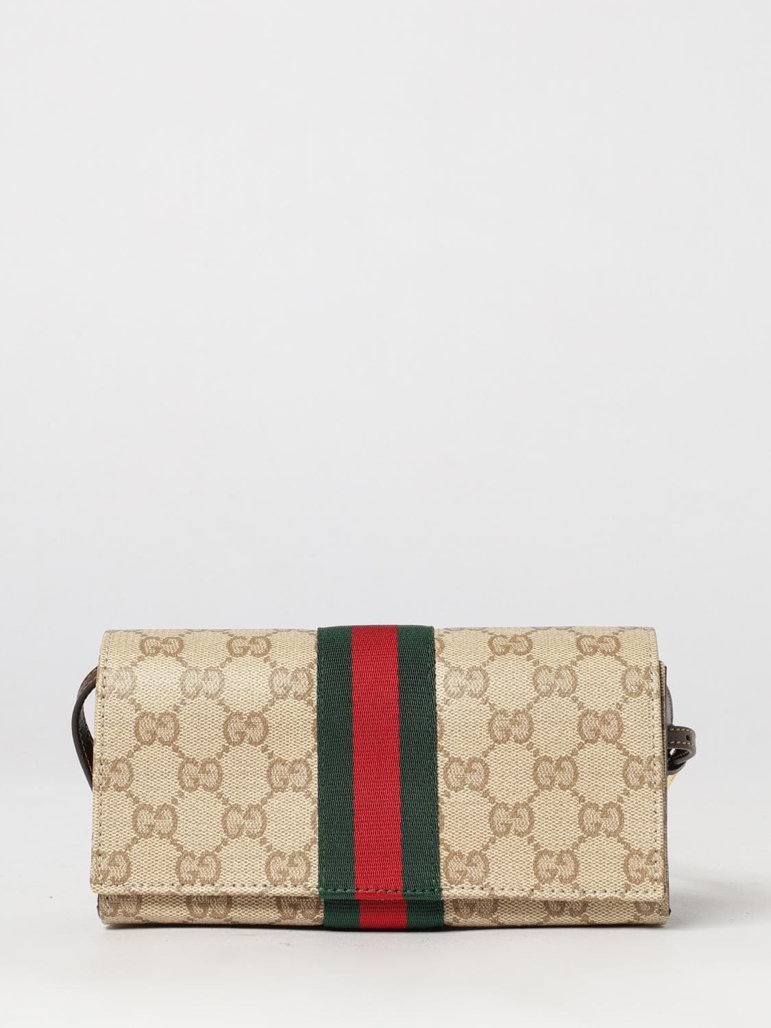 Gucci GG Canvas Mini Top Handle Bag with Web Stripe