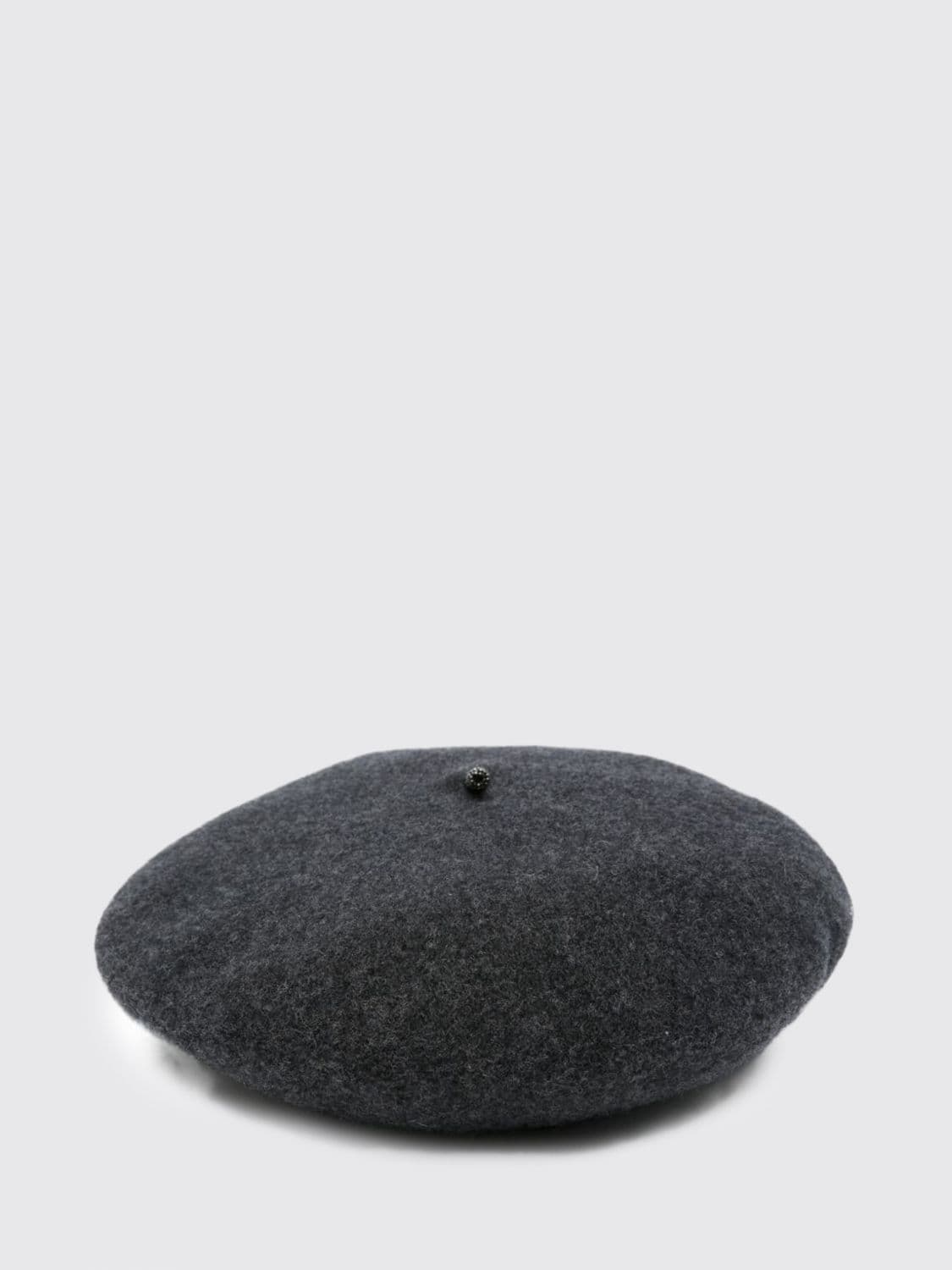 Brunello Cucinelli Wool Felt Beret with Monili Embellishment