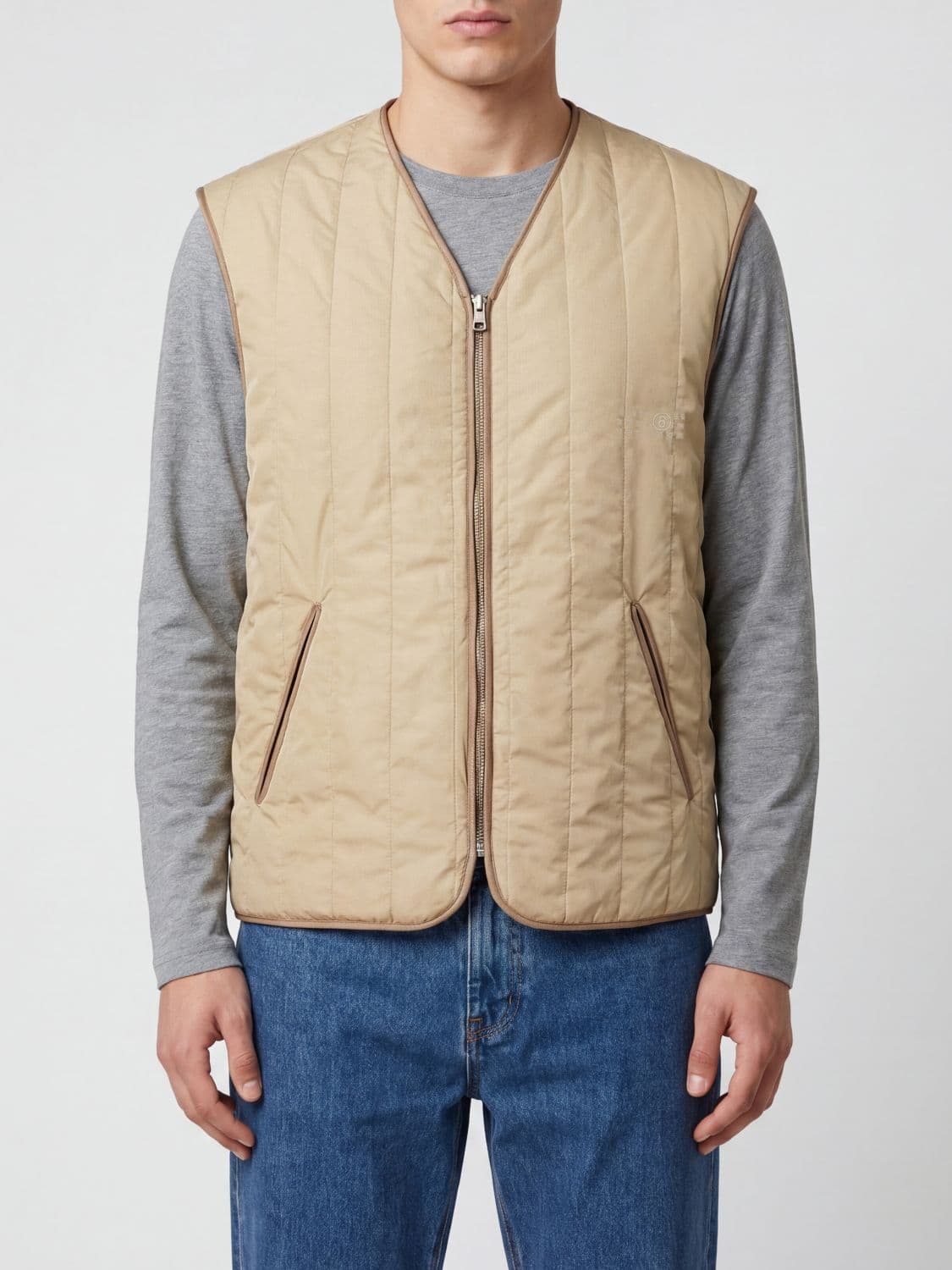 Mm6 Maison Margiela Suit Vest Men color Sand