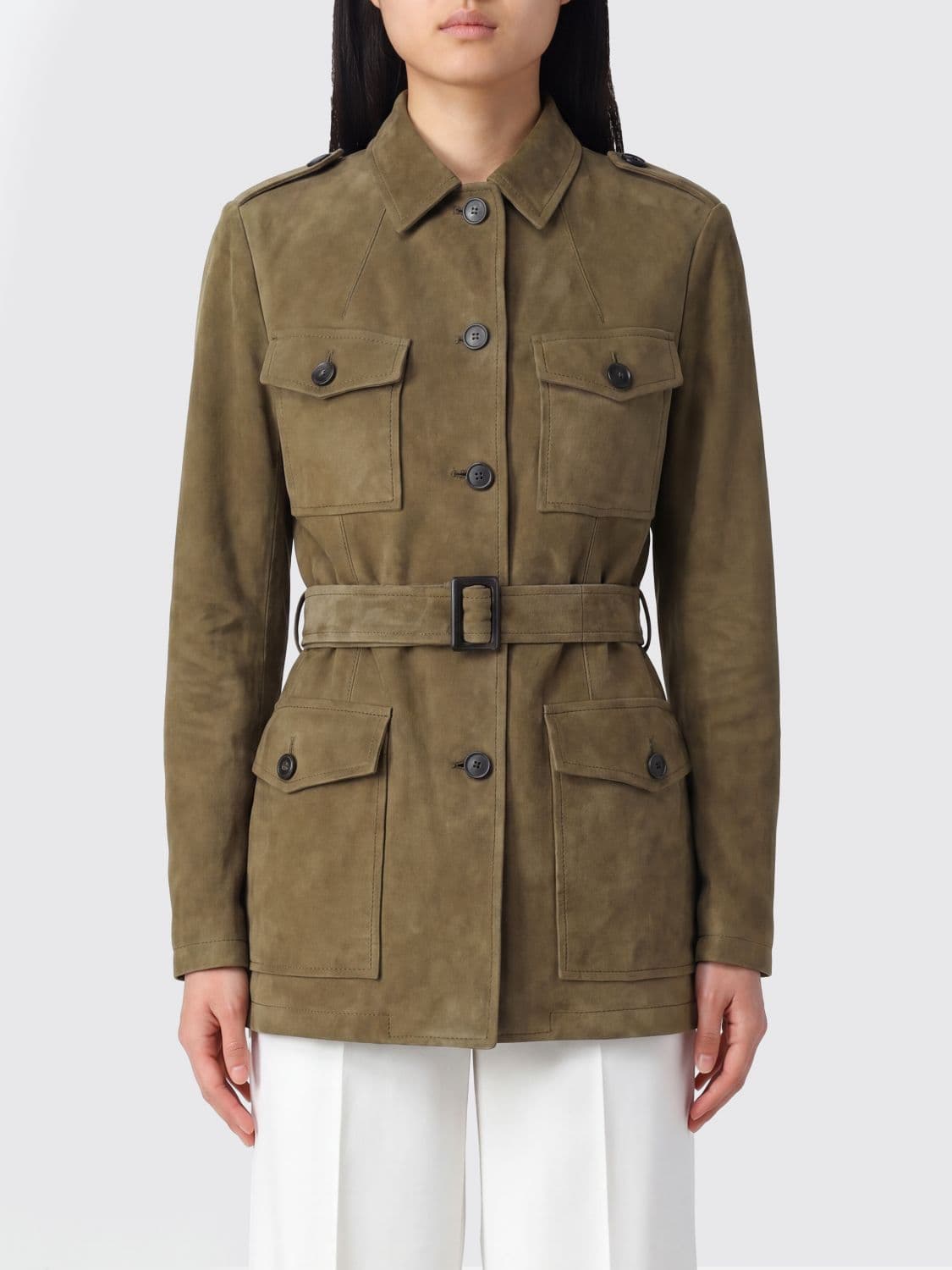 Tagliatore Jacket Woman color Green · 40