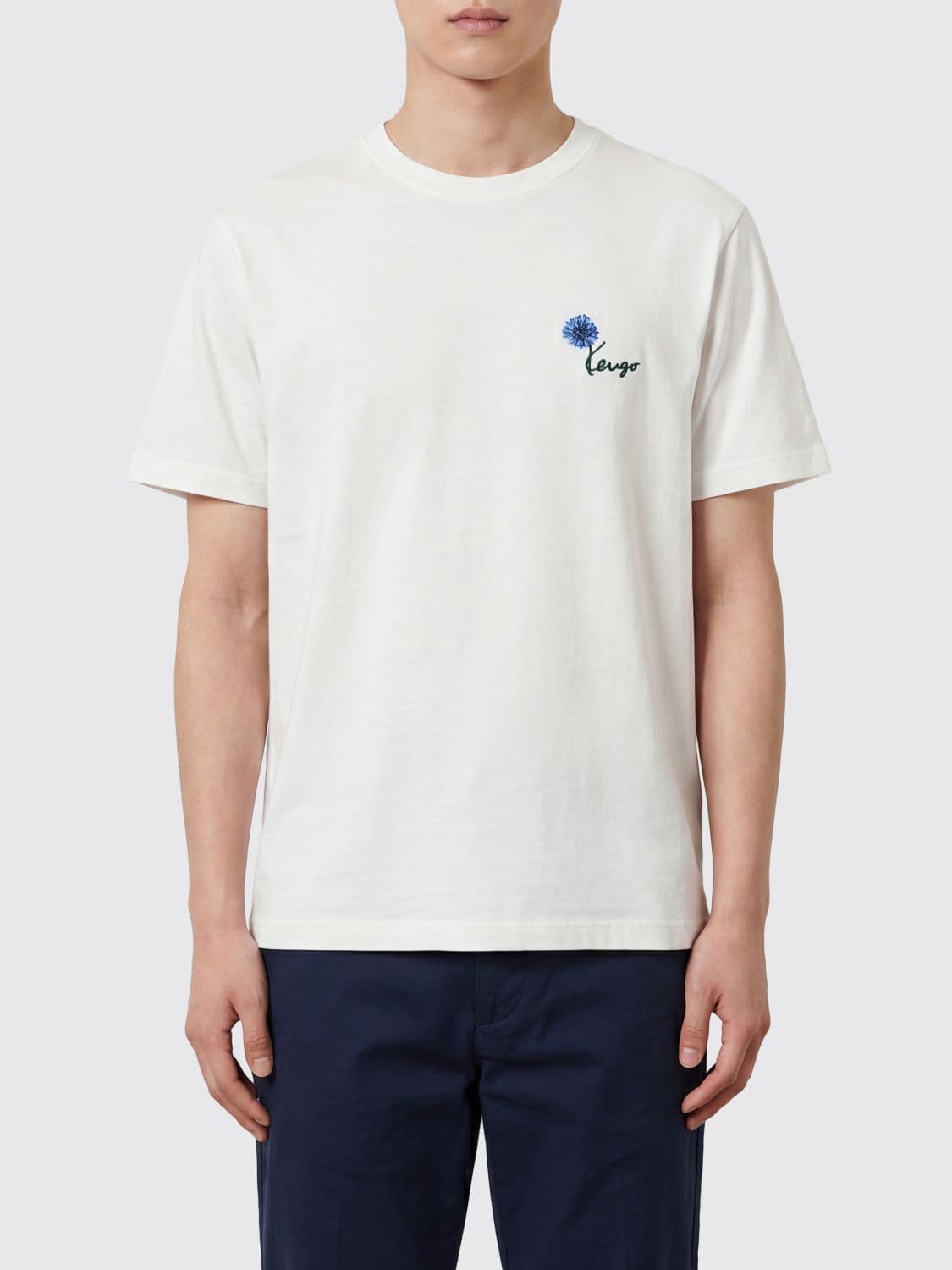 Kenzo Contrasting Logo Cotton T-Shirt