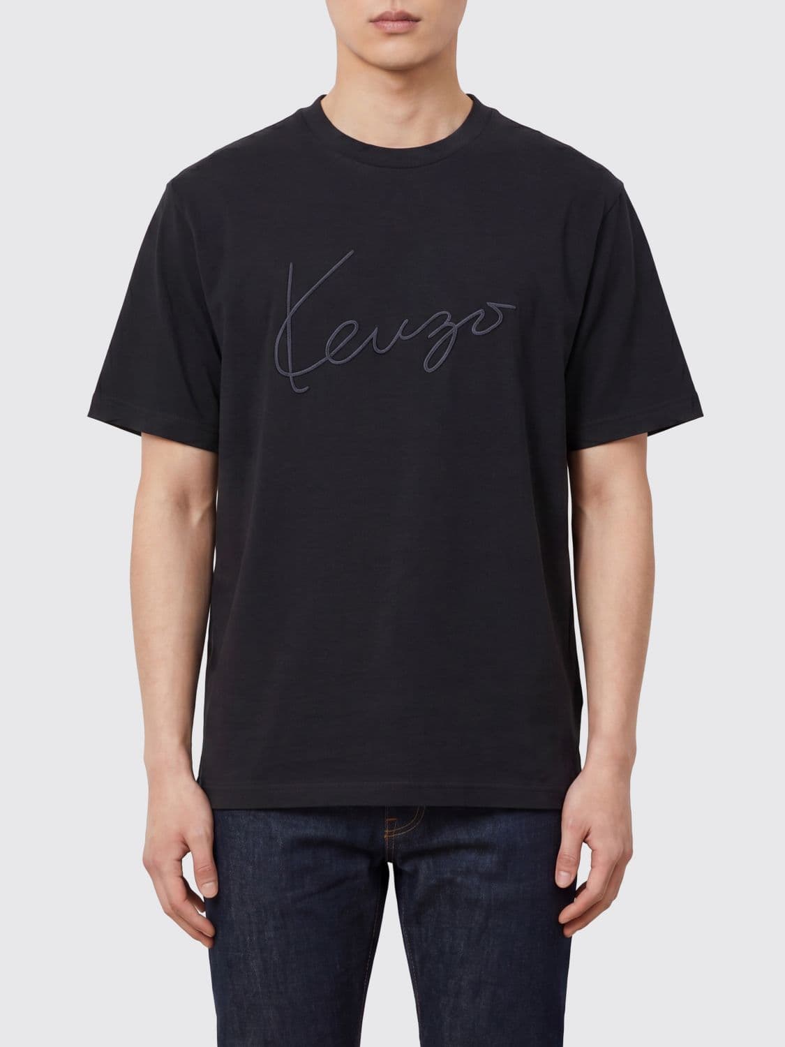 Kenzo Contrasting Logo Cotton T-Shirt
