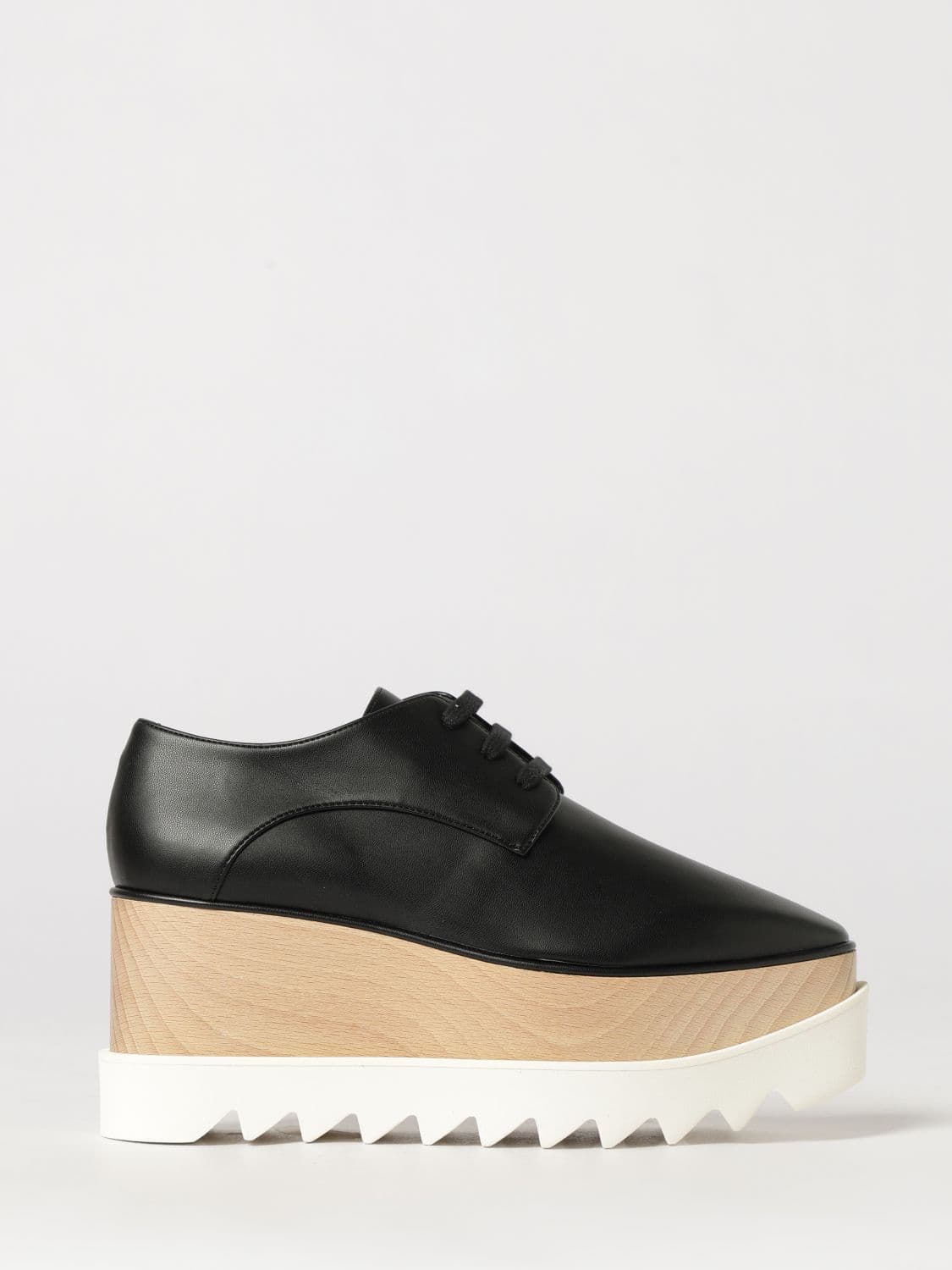 Stella Mccartney Elyse Faux-Leather Platform Lace-Up Shoes