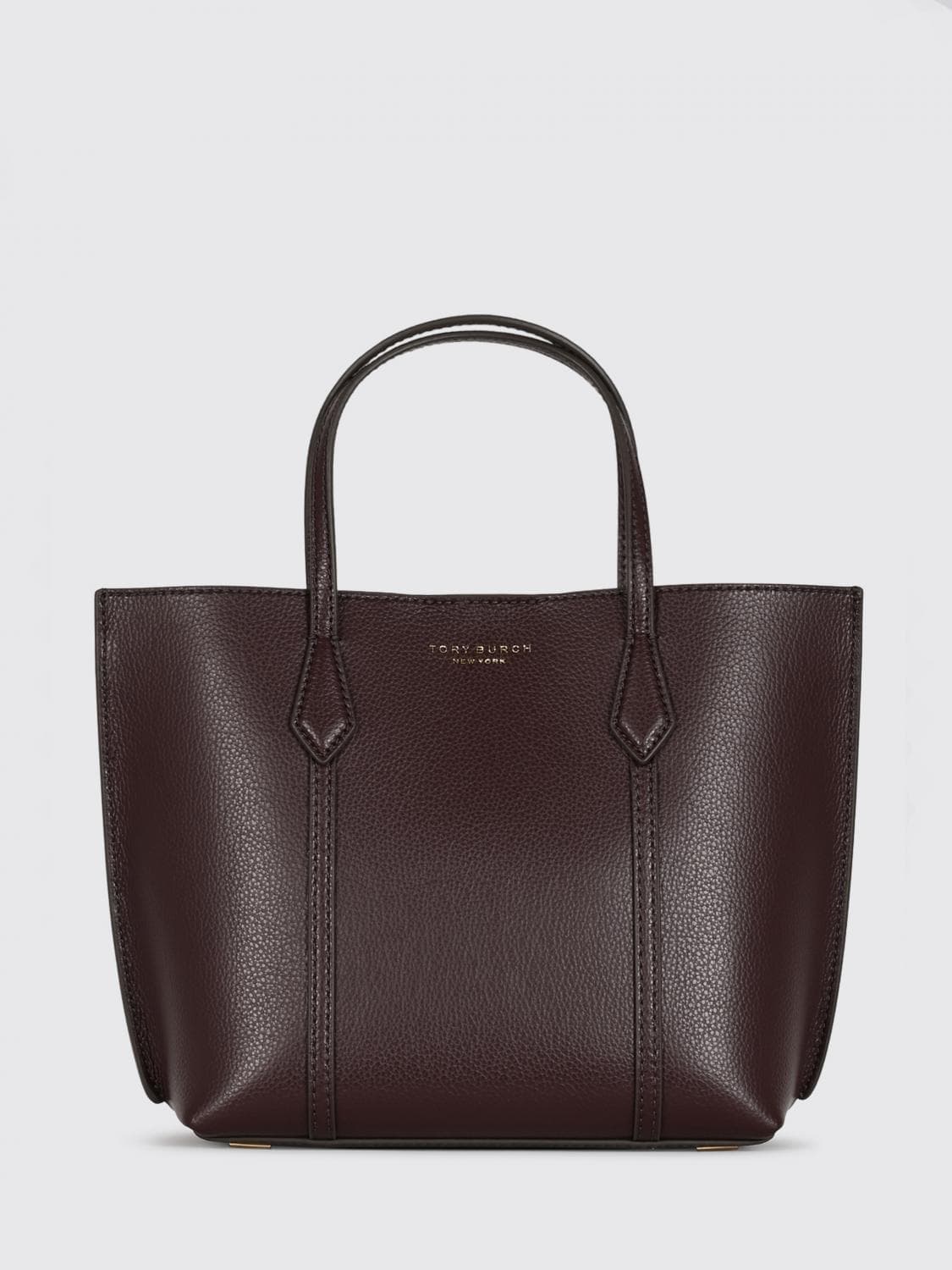 Tory Burch Perry Mini Grained Leather Handbag with Removable Pouch · OS