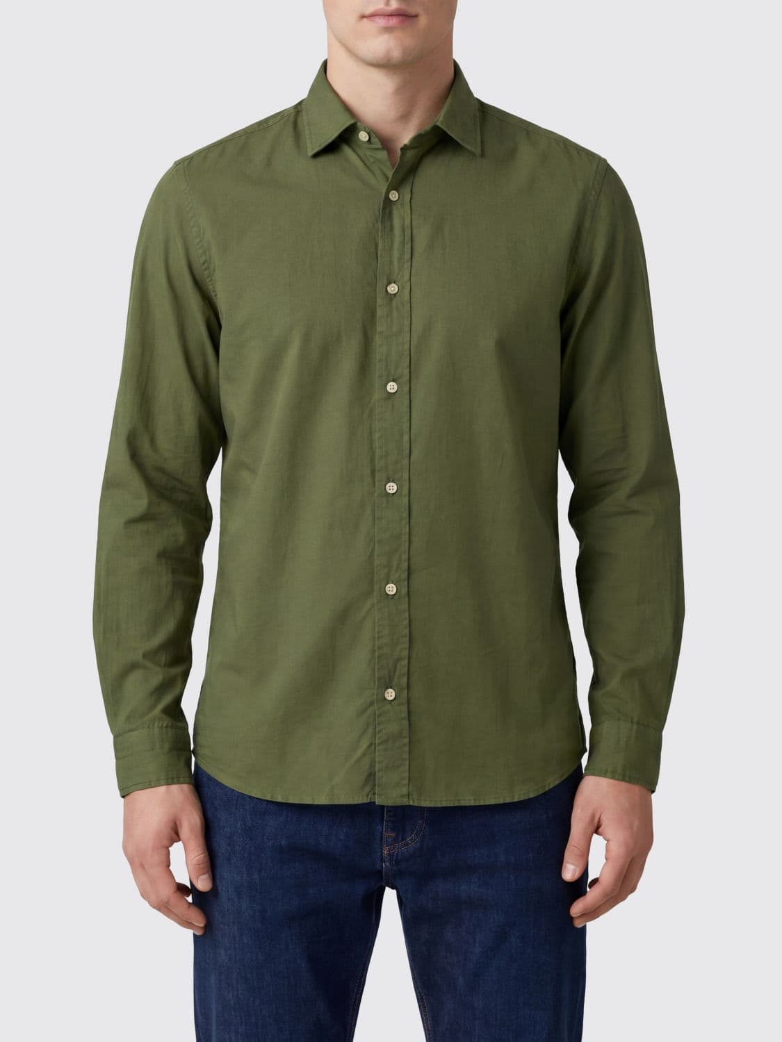 Boglioli Shirt Men color Kaki