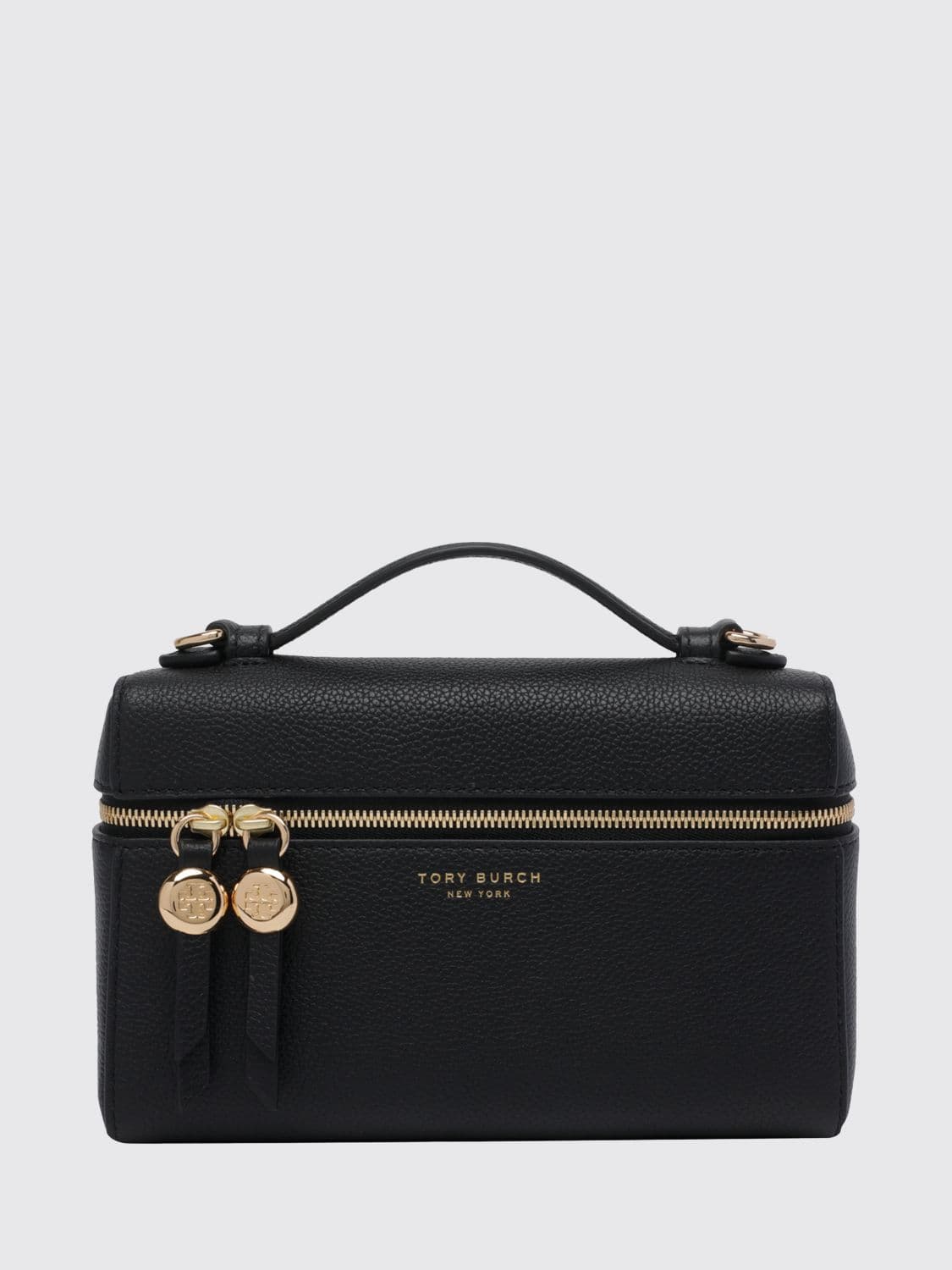 Tory Burch Romy Mini Handbag in Pebbled Leather with Removable Handle