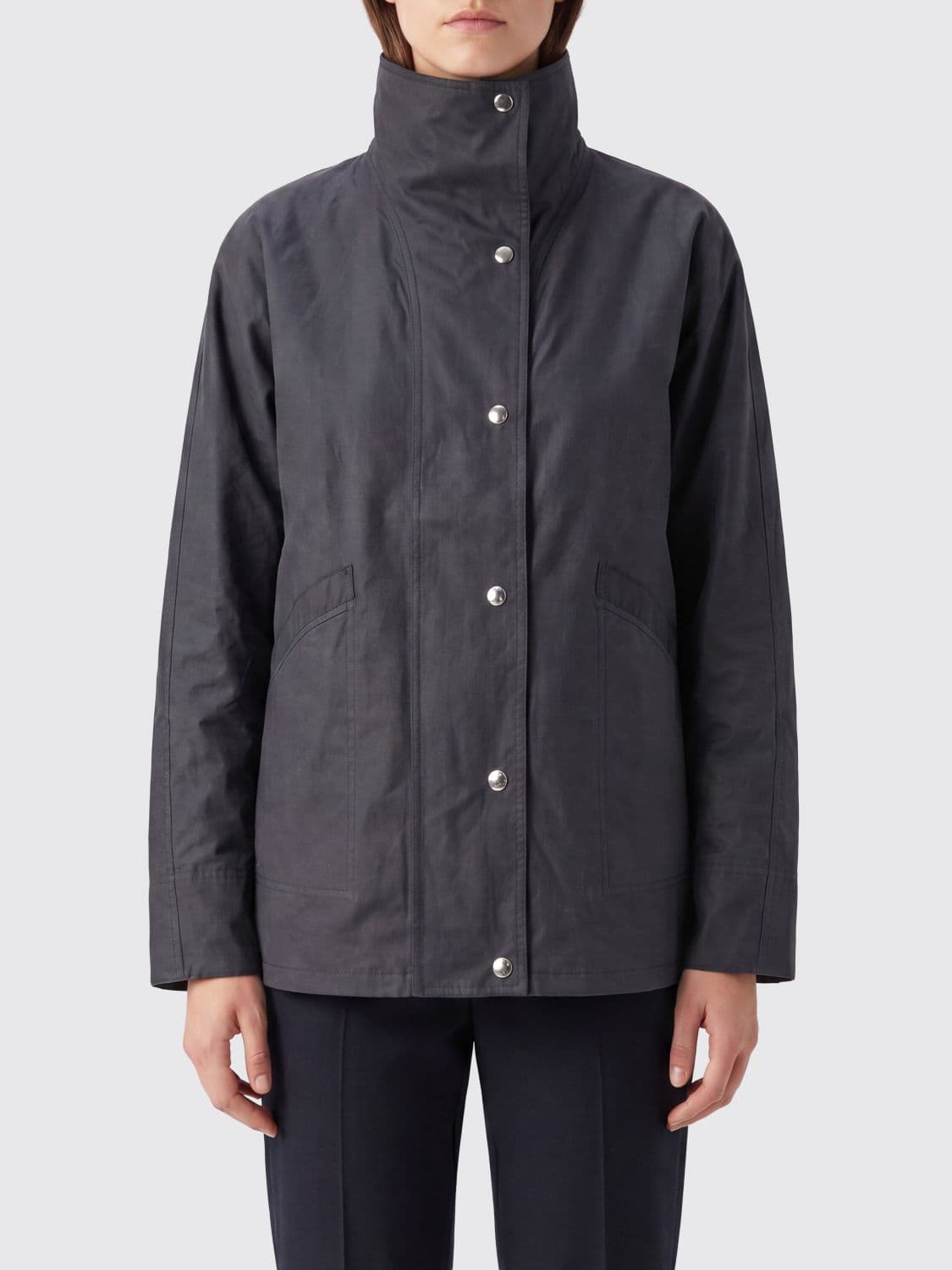 Toteme Parachute Water-Repellent Technical Fabric Jacket with High Neck
