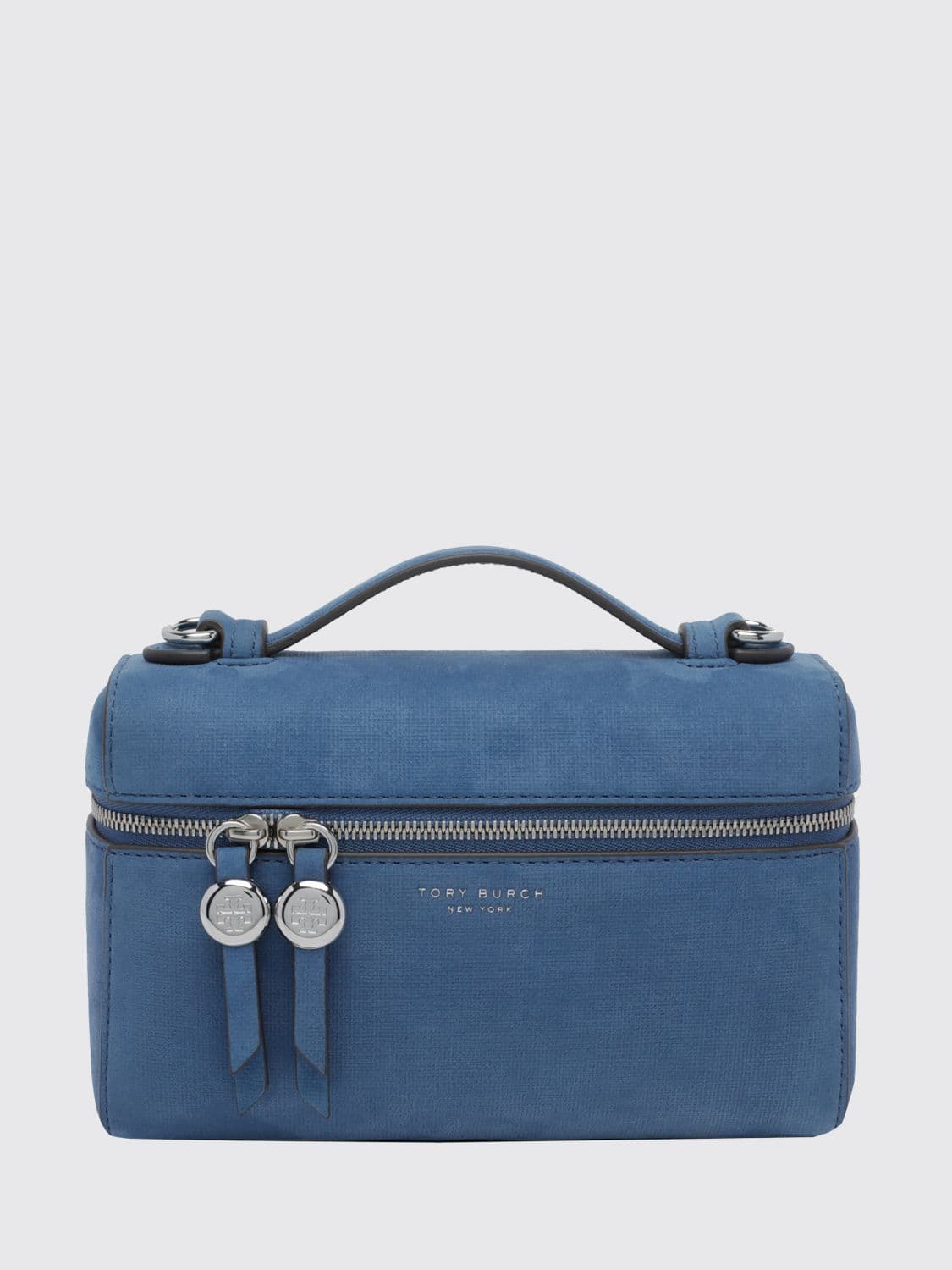 Tory Burch Romy Mini Handbag in Nubuck Leather with a Removable Handle