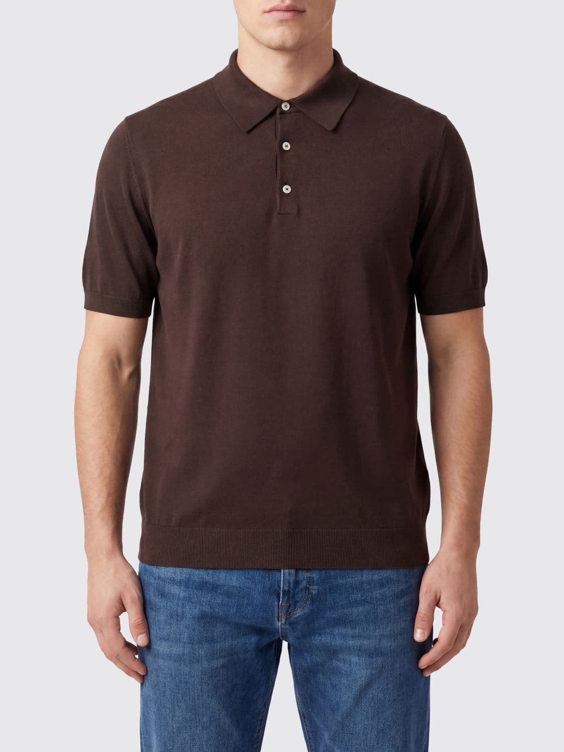 Boglioli Polo Shirt Men color Brown