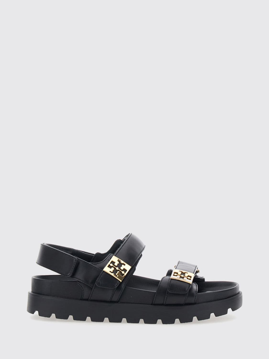 Tory Burch Mellow Leather Slingback Sandals with Double T Logo and Low Heel