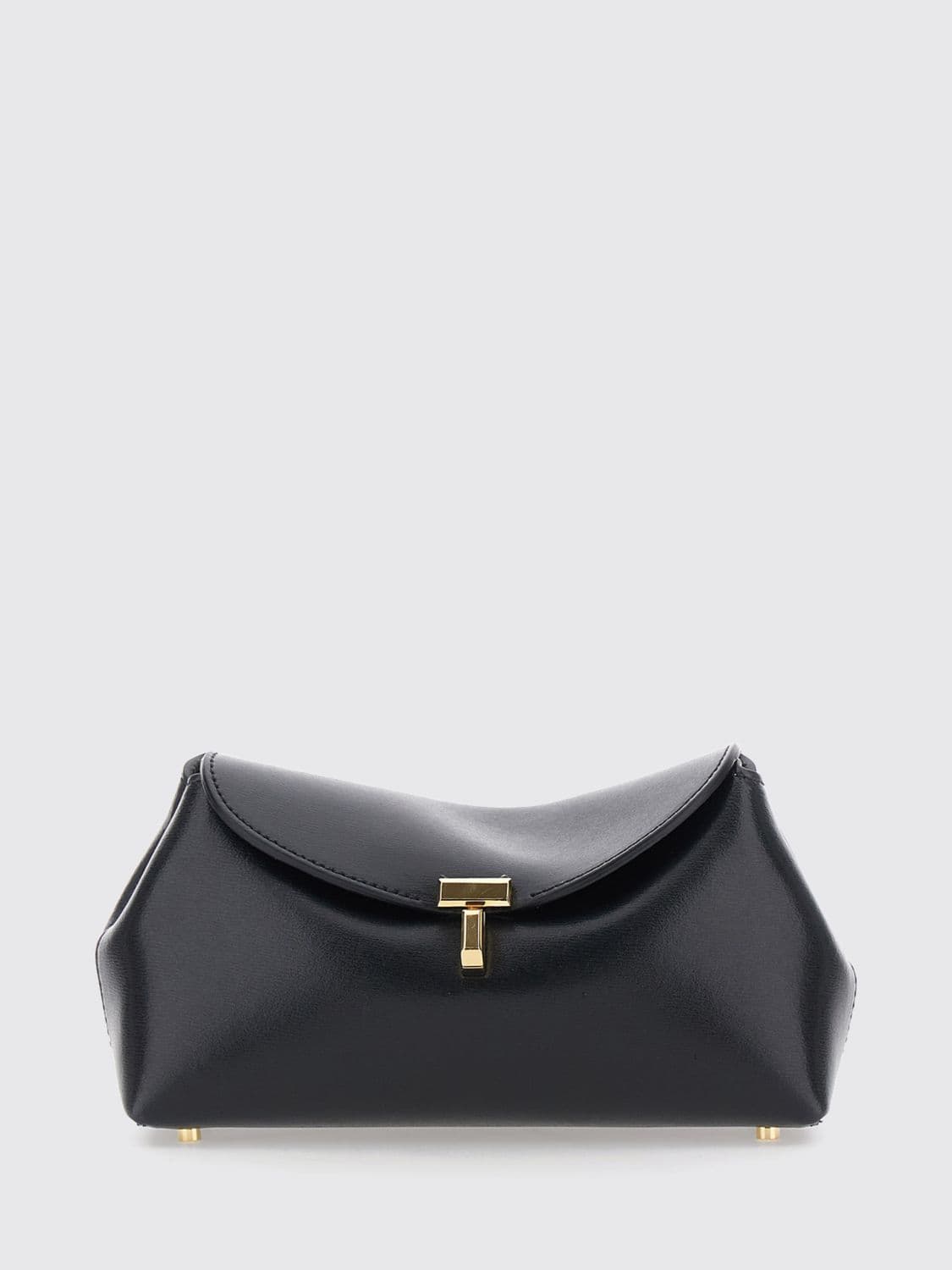Toteme T-Lock Mini Bag in Smooth Calfskin with Monogram Closure