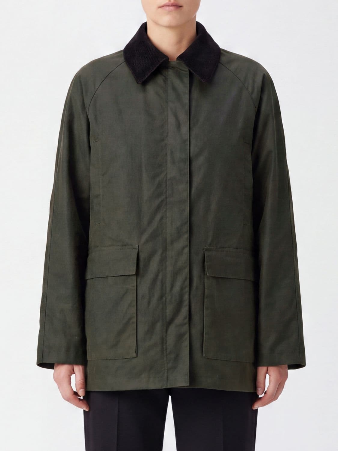 Toteme Country Short Jacket in Organic Cotton with Velvet Collar