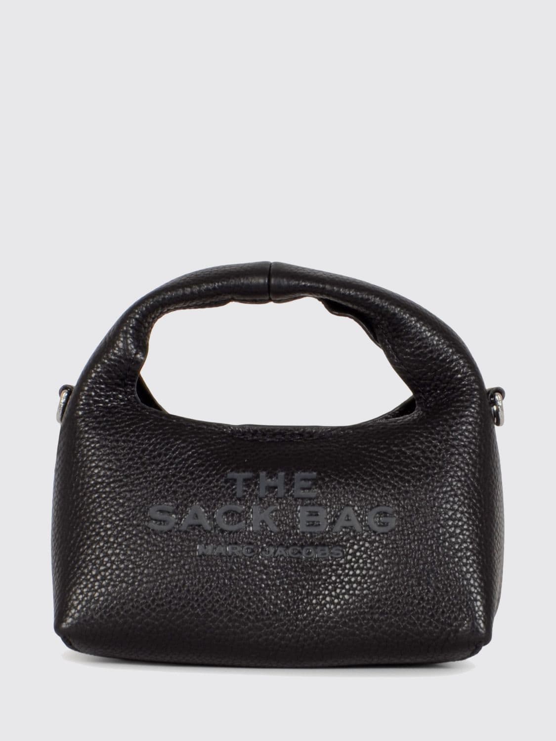 Marc Jacobs The Sack Mini Hammered Leather Top Handle Bag with Pouch