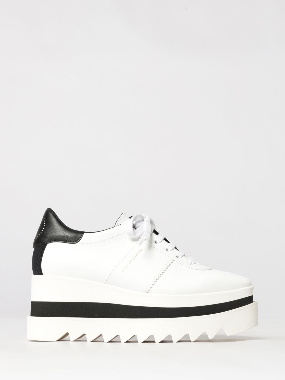 Stella Mccartney Bicolour Elyse Faux-Leather Platform Lace-Up Shoes