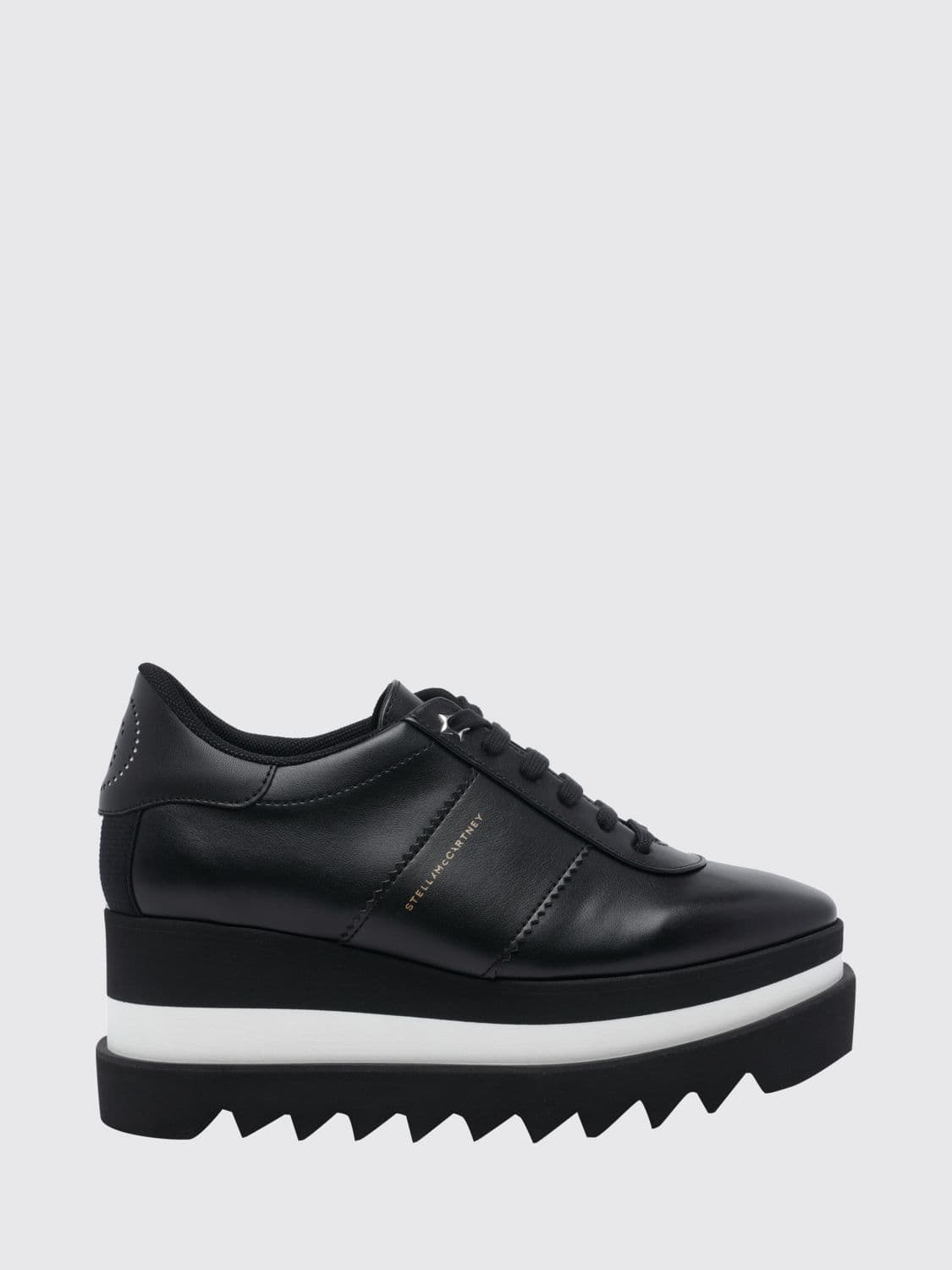 Stella Mccartney Bicolour Elyse Faux-Leather Platform Lace-Up Shoes