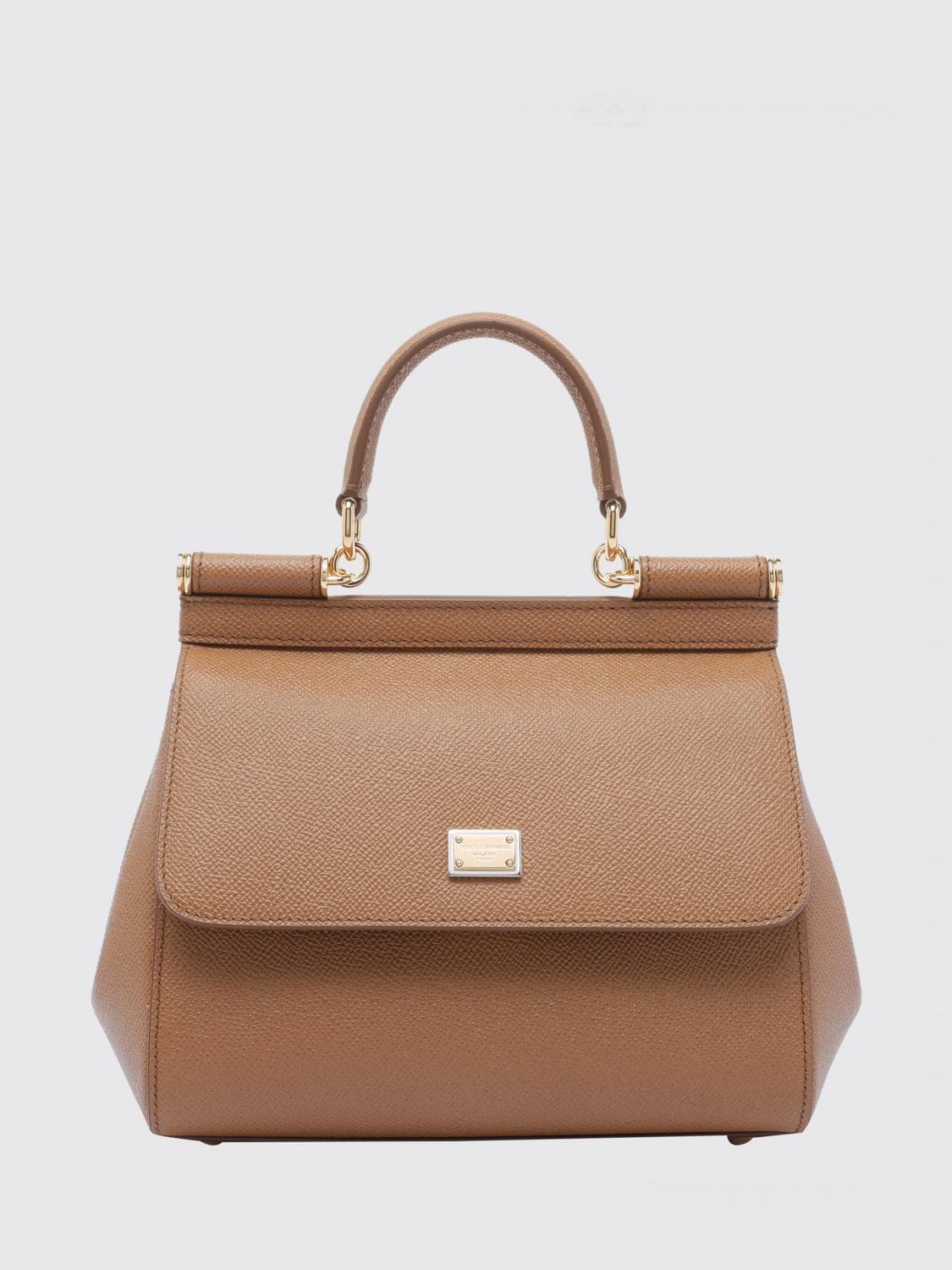 Dolce & Gabbana Sicily Mini Handbag in Grained Calfskin Leather · OS