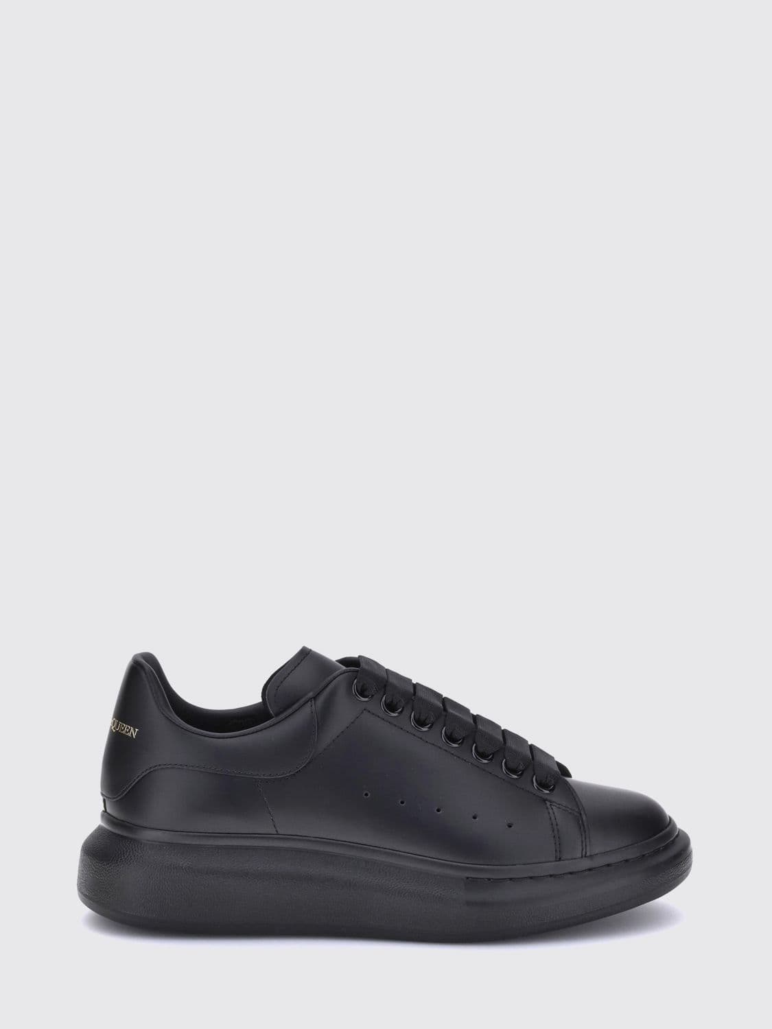 Mcqueen Oversize Sneakers in Smooth Calf Leather with Chunky Sole