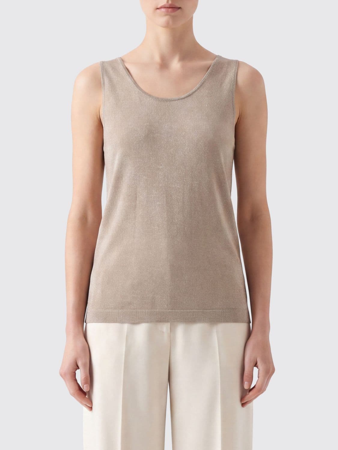 Brunello Cucinelli Slim Fit Off-The-Shoulder Cashmere and Silk Top