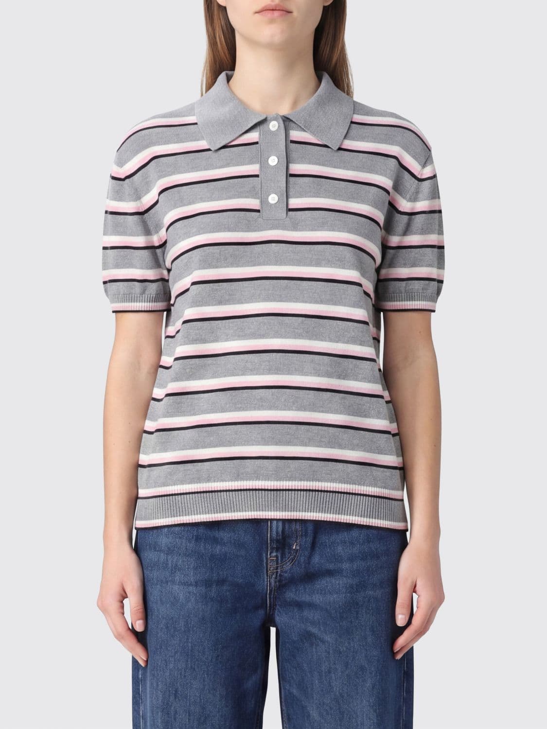 Msgm Sweater Woman color Grey