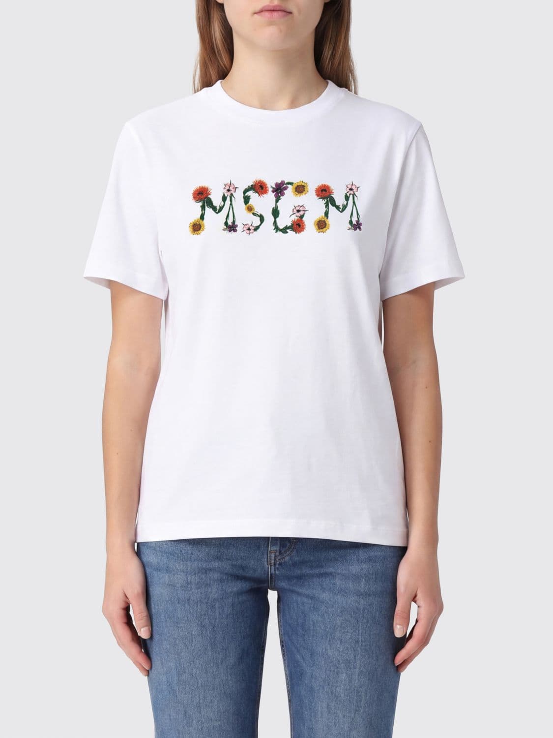 Msgm T-Shirt Woman color White