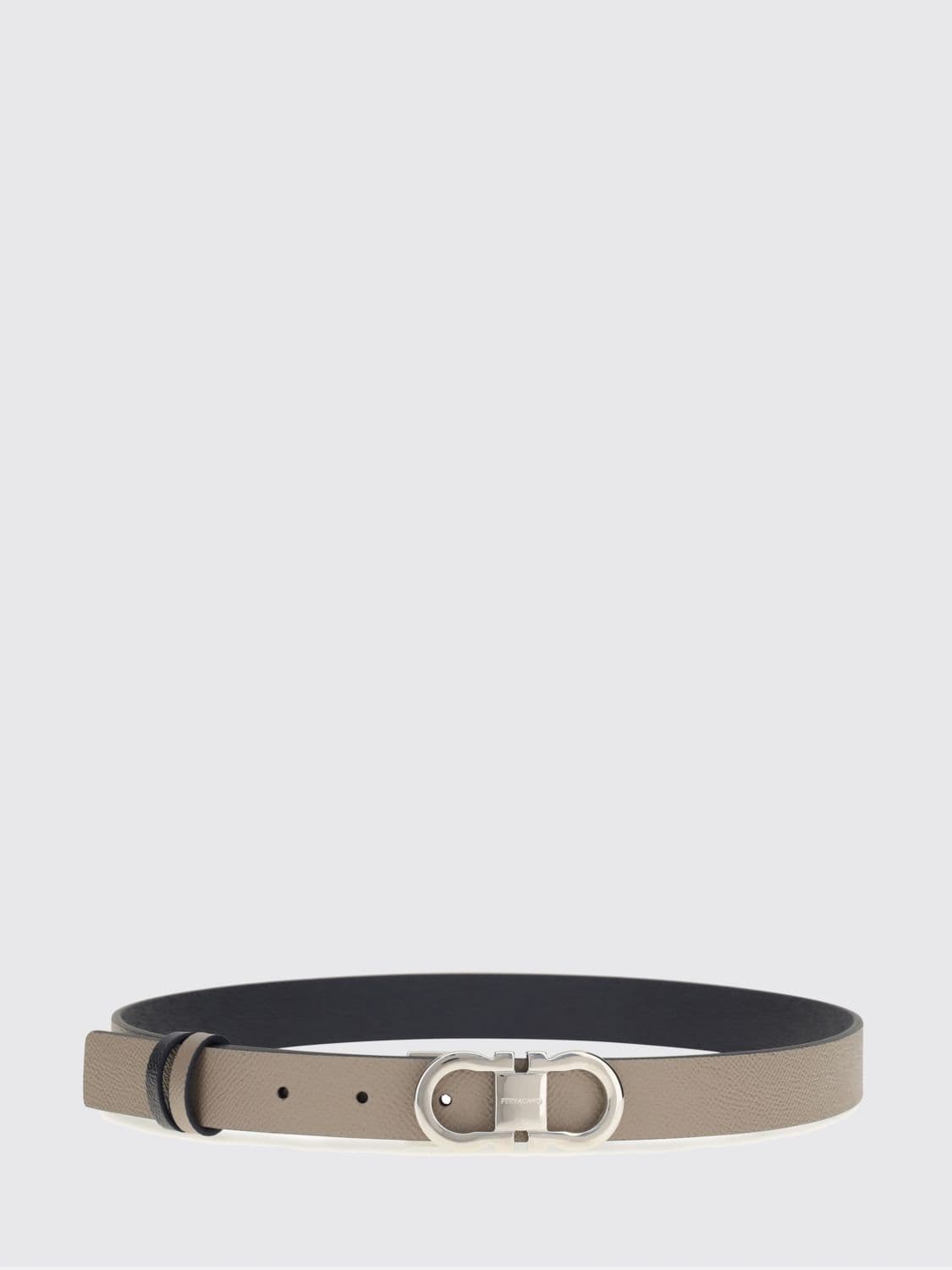 Ferragamo Leather Belt with Gancini Buckle