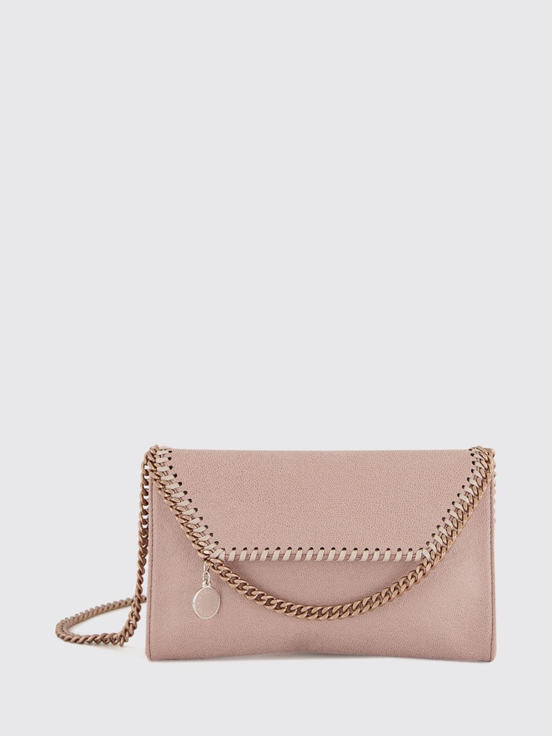 Stella Mccartney Pearl-Coloured Falabella Eco Alter Mat Wallet on Chain · OS